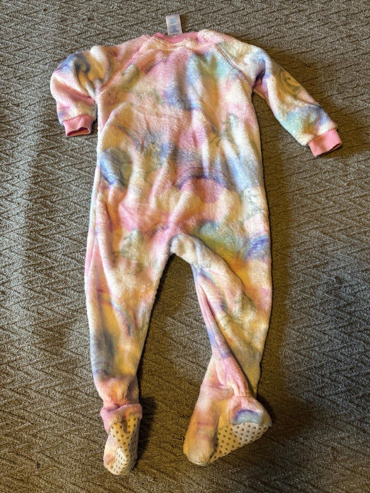 Designer 12-18 Month Fluffy Rainbow Footsie Size ONE SIZE - 2 Thumbnail