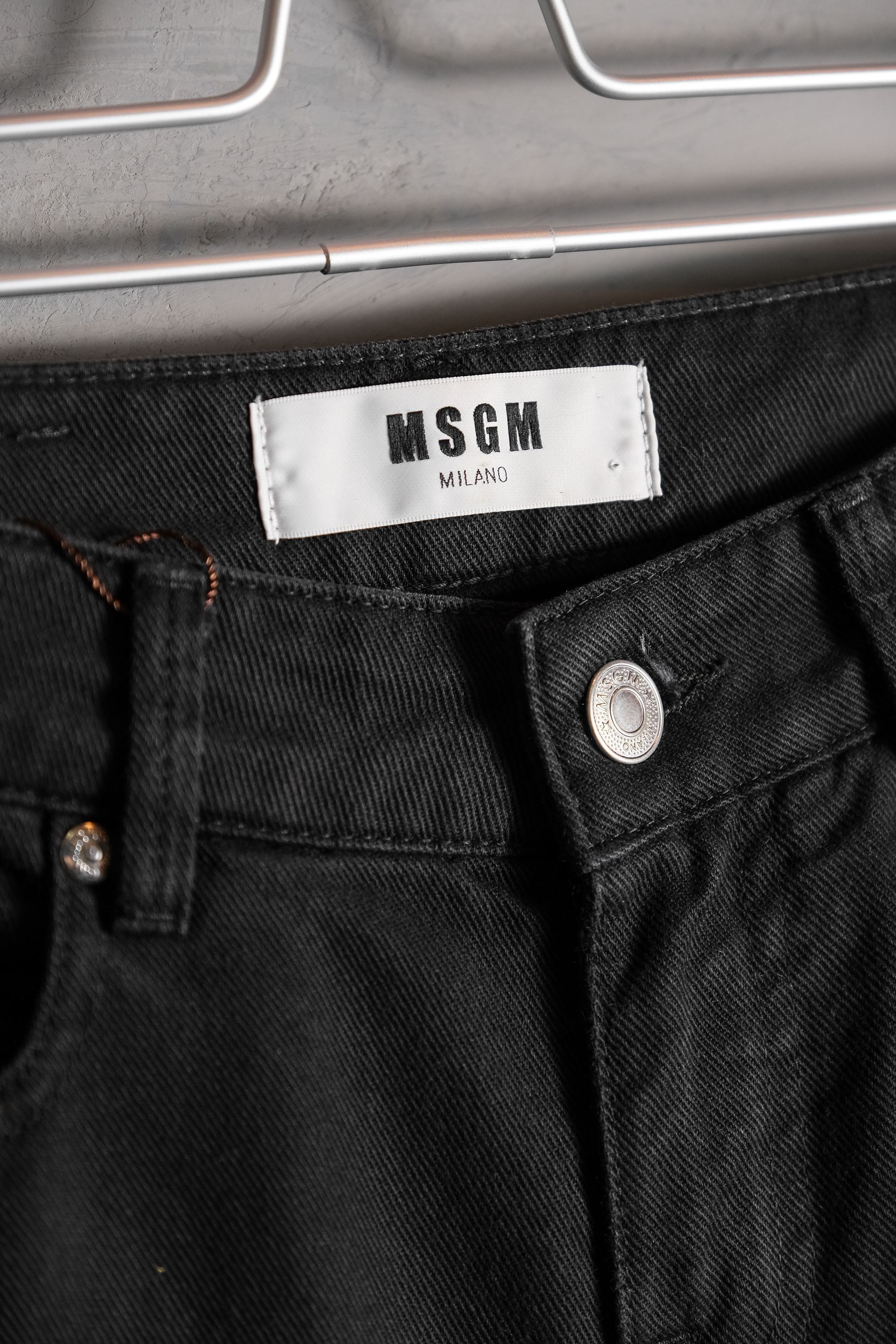 MSGM MSGM Black Denim Flared Jeans Size 29" - 2 Thumbnail