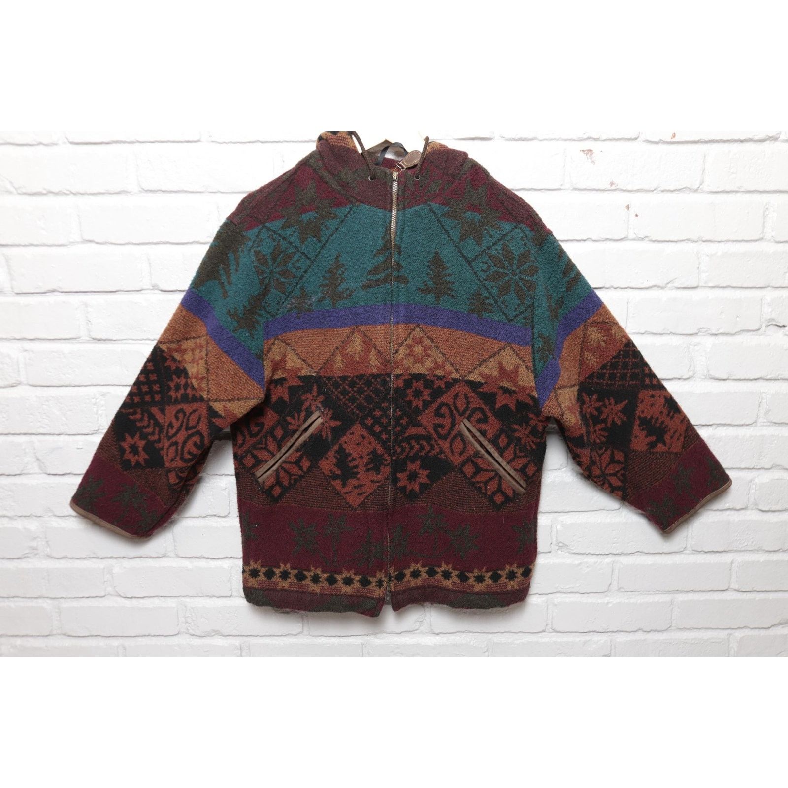 Vintage LL Bean Vintage Jacket Womens Small 90s Wool Blend Nordic Size S / US 4 / IT 40 - 1 Thumbnail