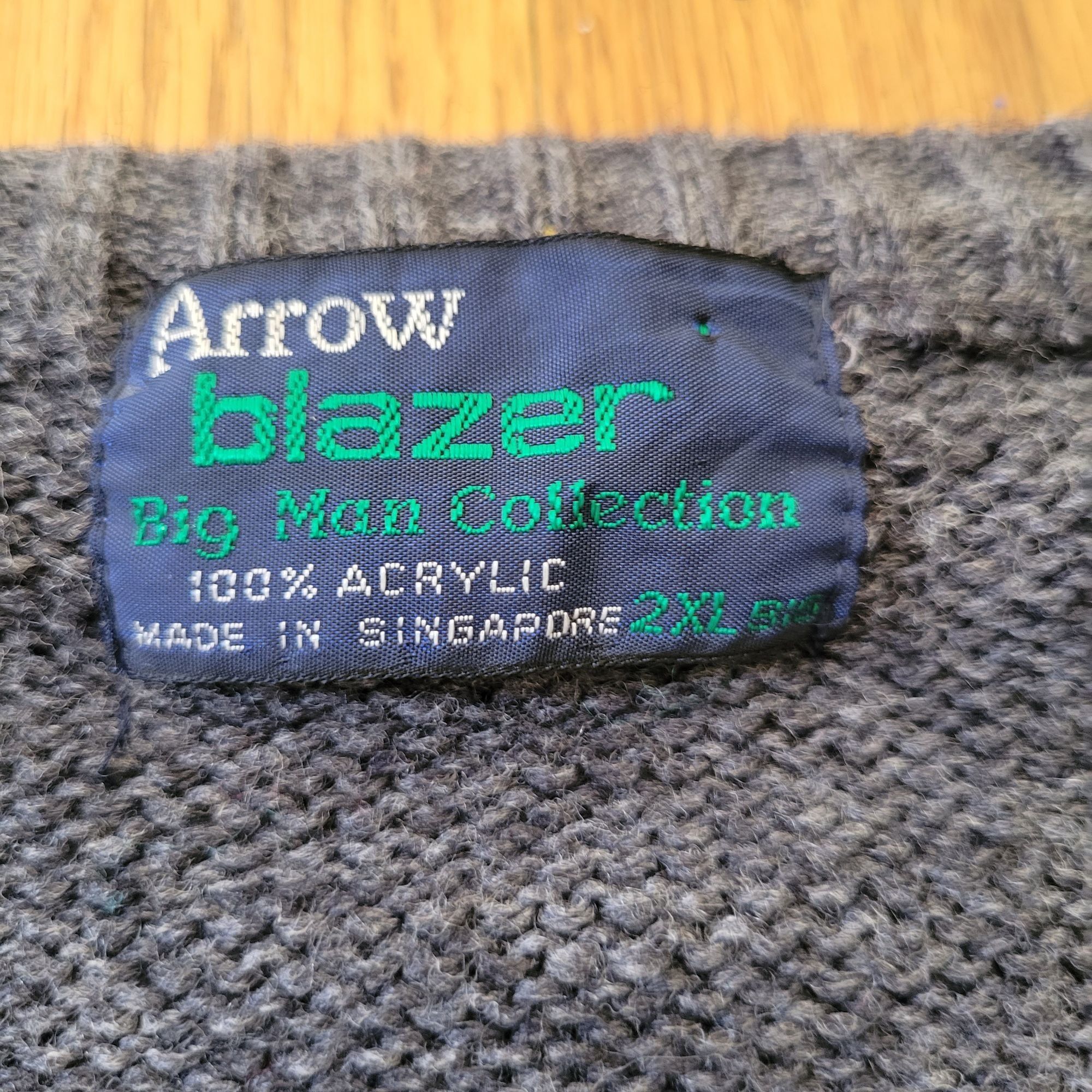 Arrow Arrow Blazer V Neck Sweater 2XL Big Man Collection Argyle Pa Size US XXL / EU 58 / 5 - 4 Thumbnail