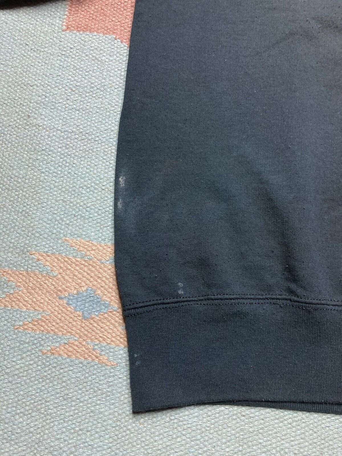 Vintage 80s sweatshirt blank black grunge goth faded distressed XL Size US XL / EU 56 / 4 - 9 Thumbnail