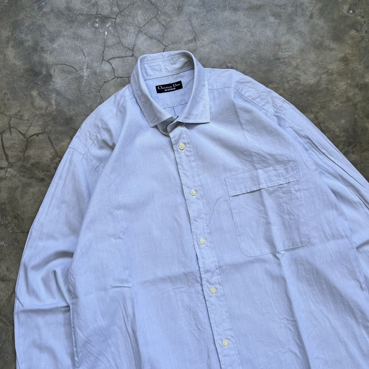 Christian Dior Monsieur Vintage 90s Christian Dior Monsieur Long Sleeve Shirt Size US M / EU 48-50 / 2 - 2 Thumbnail