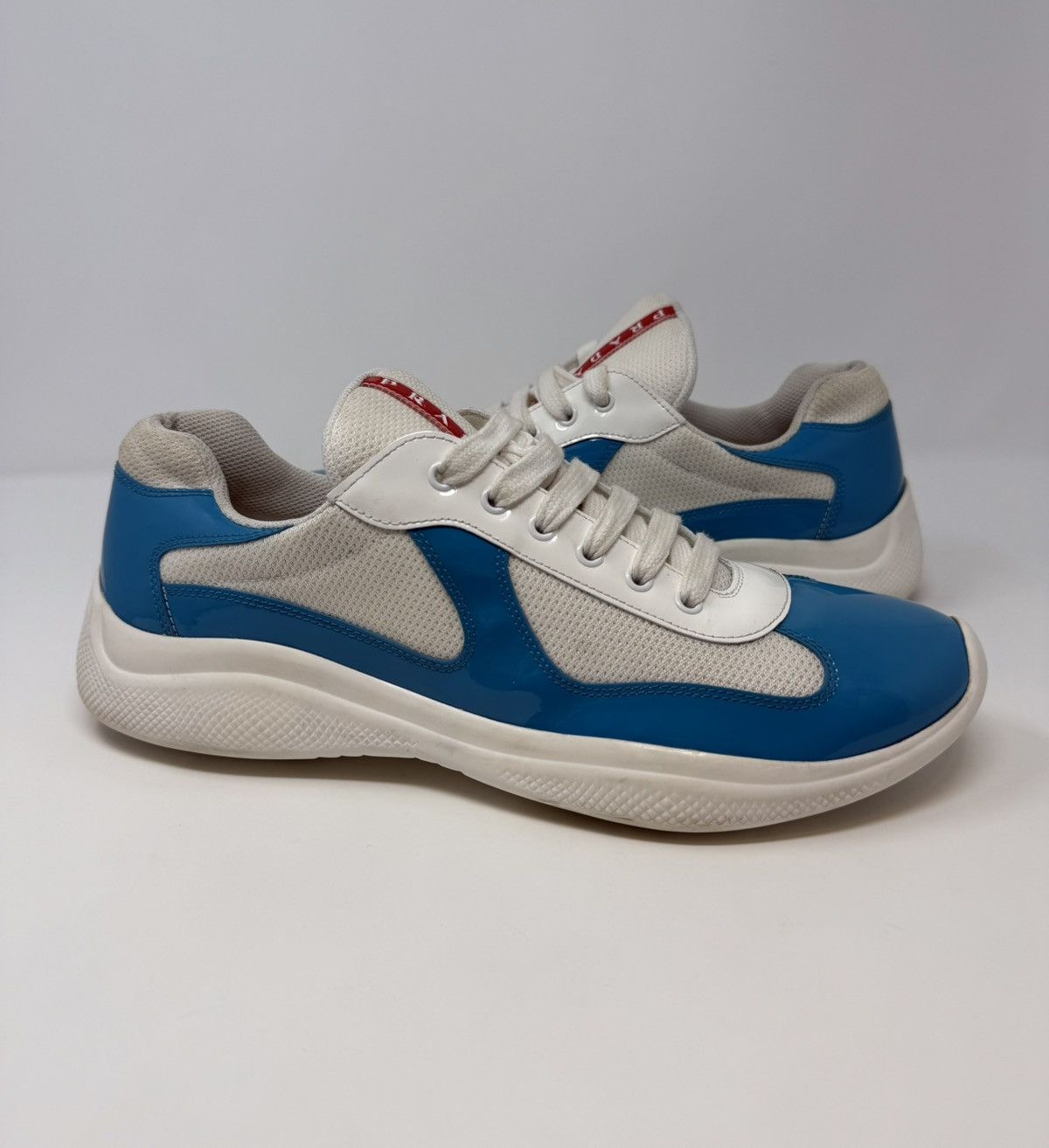 Prada Prada Americas Cup Sneaker Light Blue Size US 12 / EU 45 - 1 Thumbnail