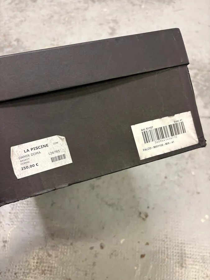 Damir Doma Damir Doma Multi Strip White Leather Sneakers Size US 8 / EU 41 - 11 Thumbnail