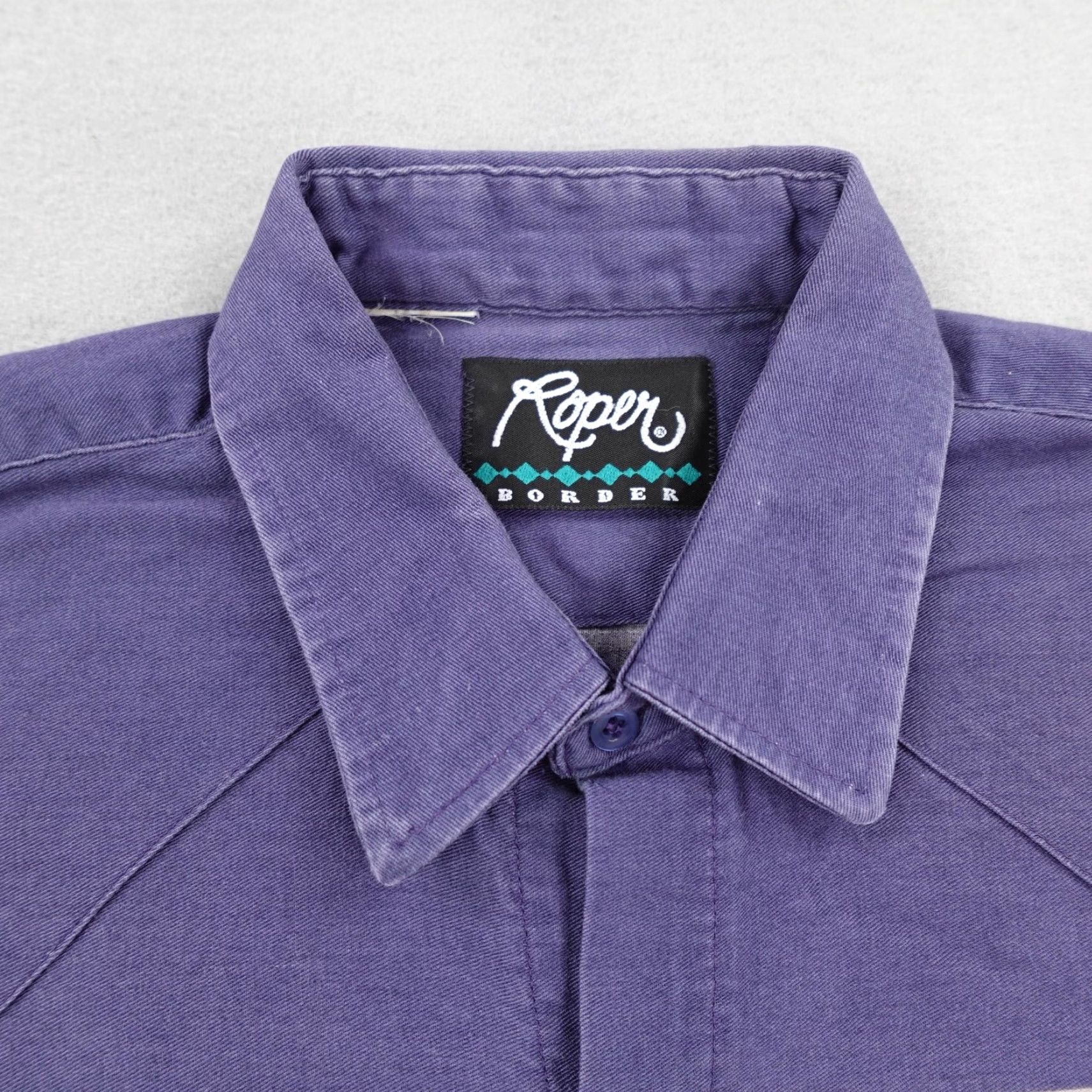 Roper VINTAGE Roper Western Shirt Mens Large Blue Aztec Stripe Pearl Snap Cowboy Rodeo Size US L / EU 52-54 / 3 - 2 Thumbnail