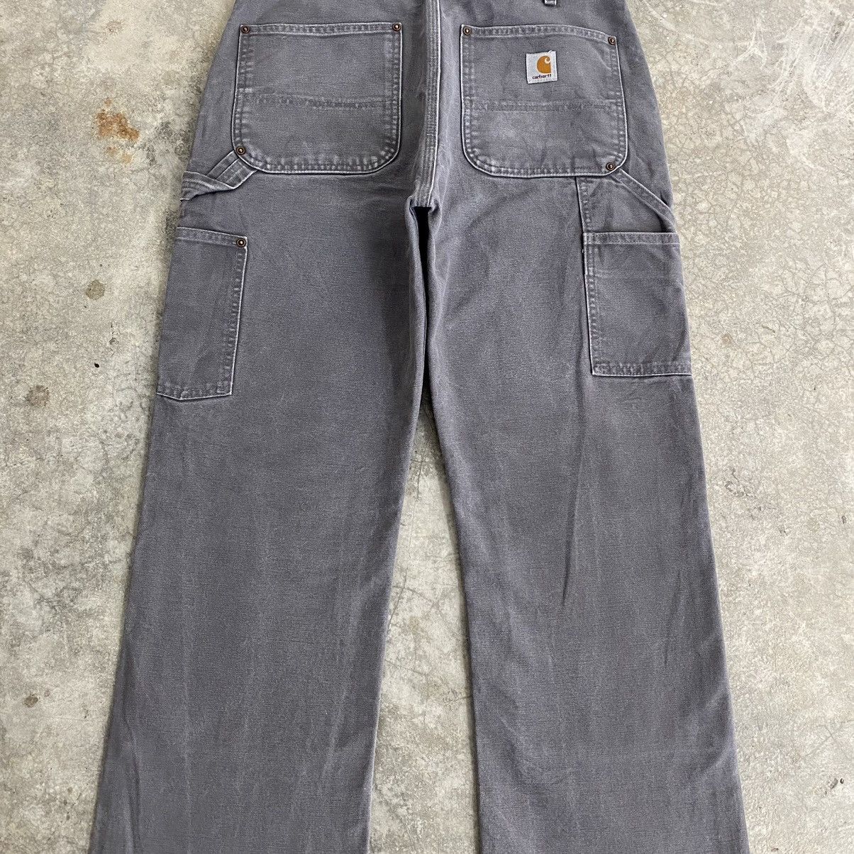 Carhartt × Vintage Vintage Carhartt Double Knee Gravel Grey Carpenter Pants Size US 32 / EU 48 - 19 Thumbnail