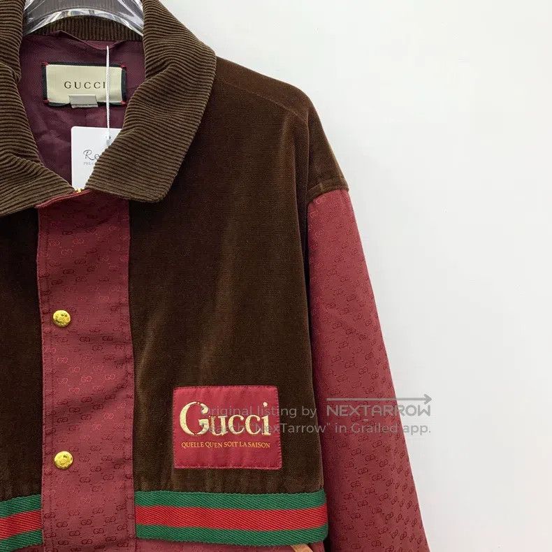 Gucci Gucci Crimson logo dark pattern full print lapel single-br Size US M / EU 48-50 / 2 - 3 Thumbnail