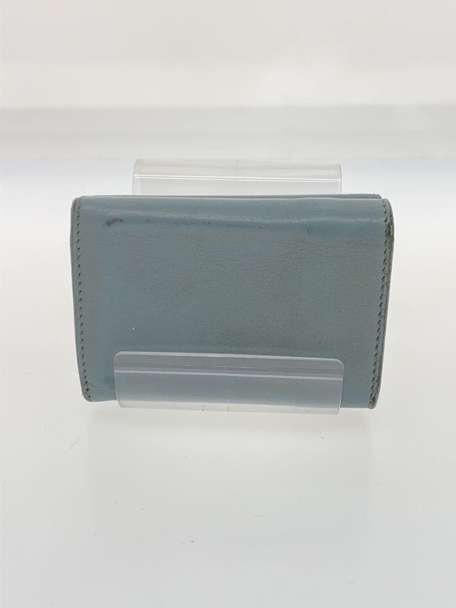 Balenciaga Balenciaga Leather Tri-Fold Wallet Blue Size ONE SIZE - 2 Thumbnail