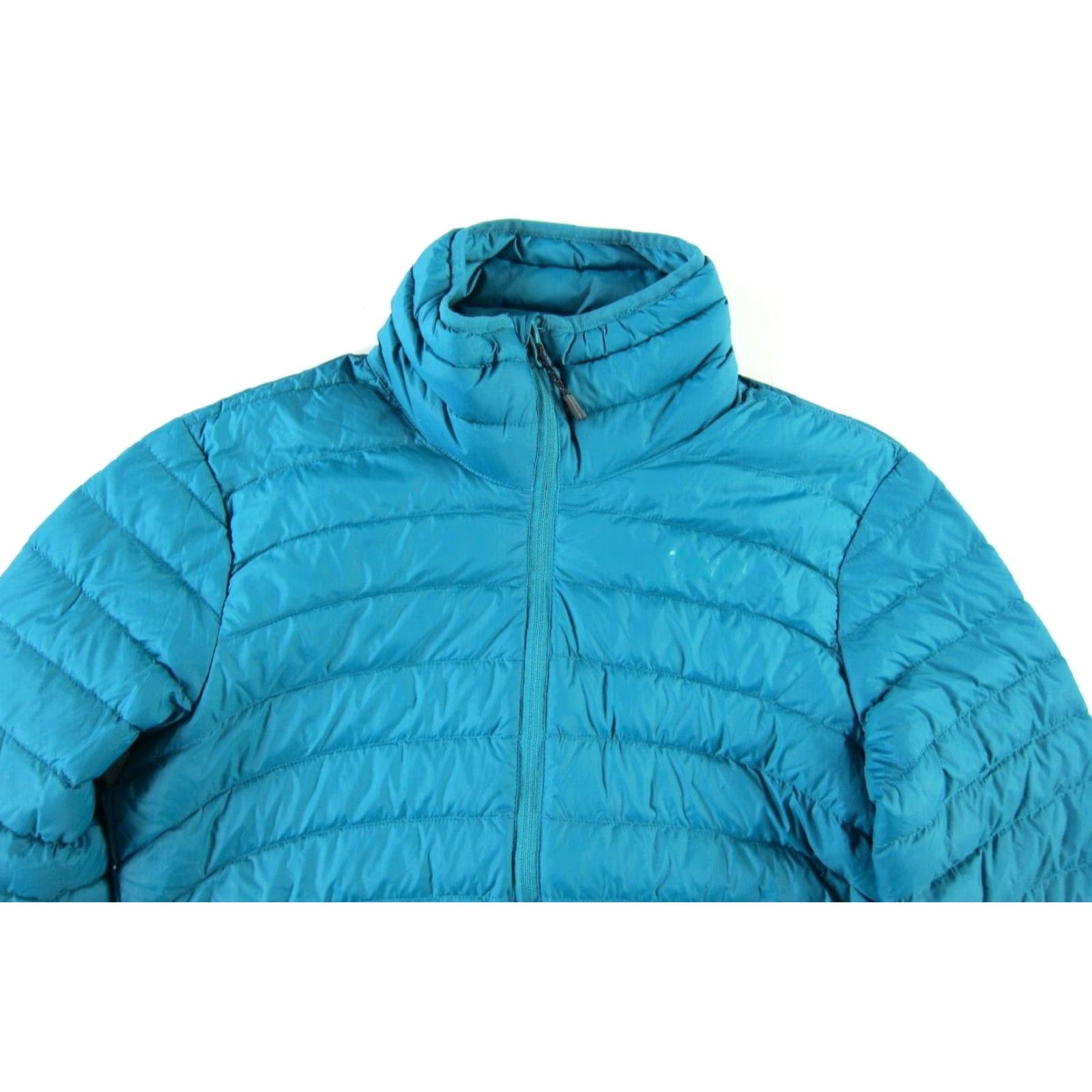 Altea Sportcaster Puffer Jacket Women S Teal Green Quilted Down Warm Cozy Nylon 100% Down Front Zip Size S / US 4 / IT 40 - 3 Thumbnail