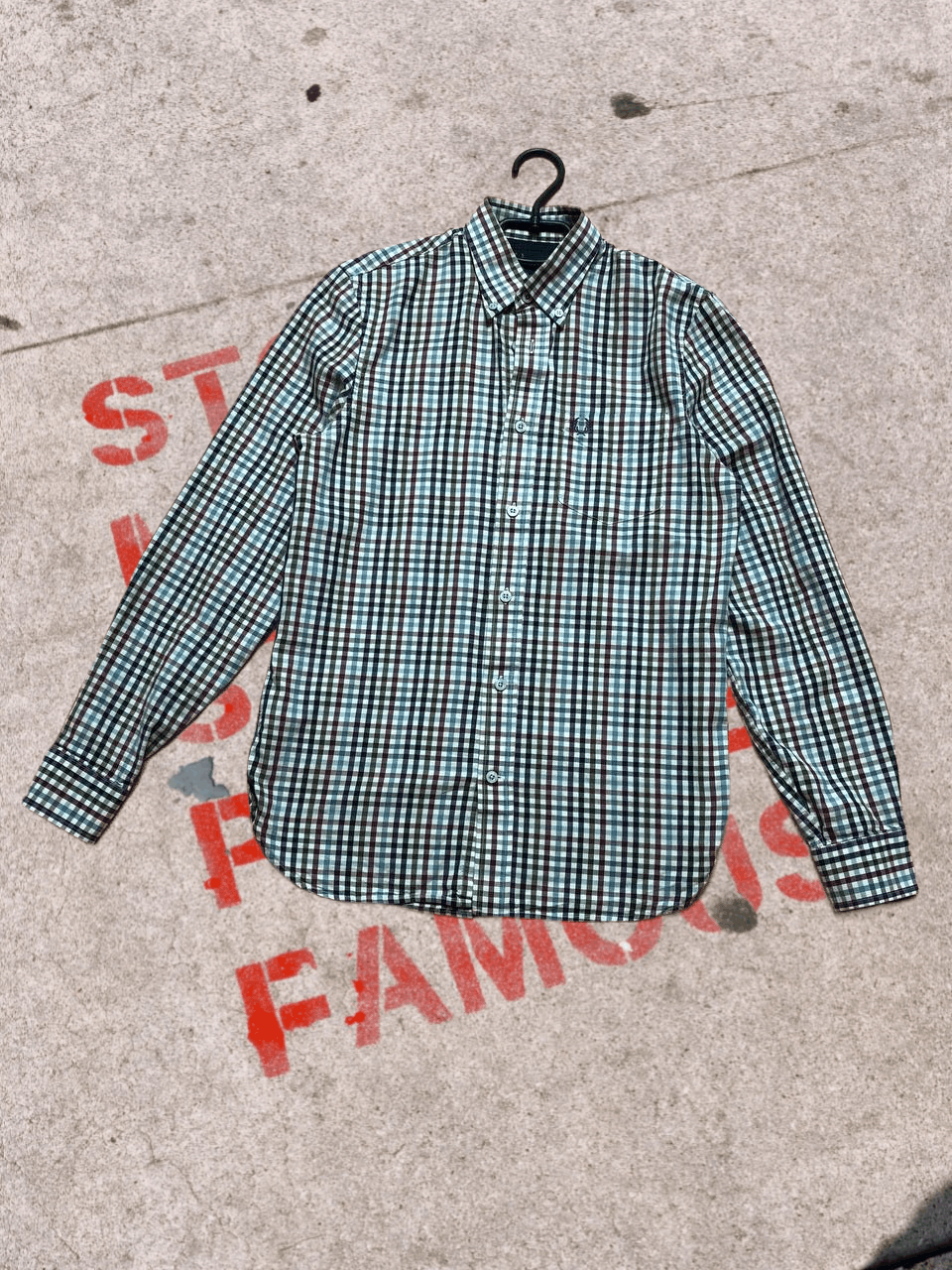 Fred Perry Vintage Fred Perry Checked Shirt LONG sleeve Size US S / EU 44-46 / 1 - 1 Thumbnail