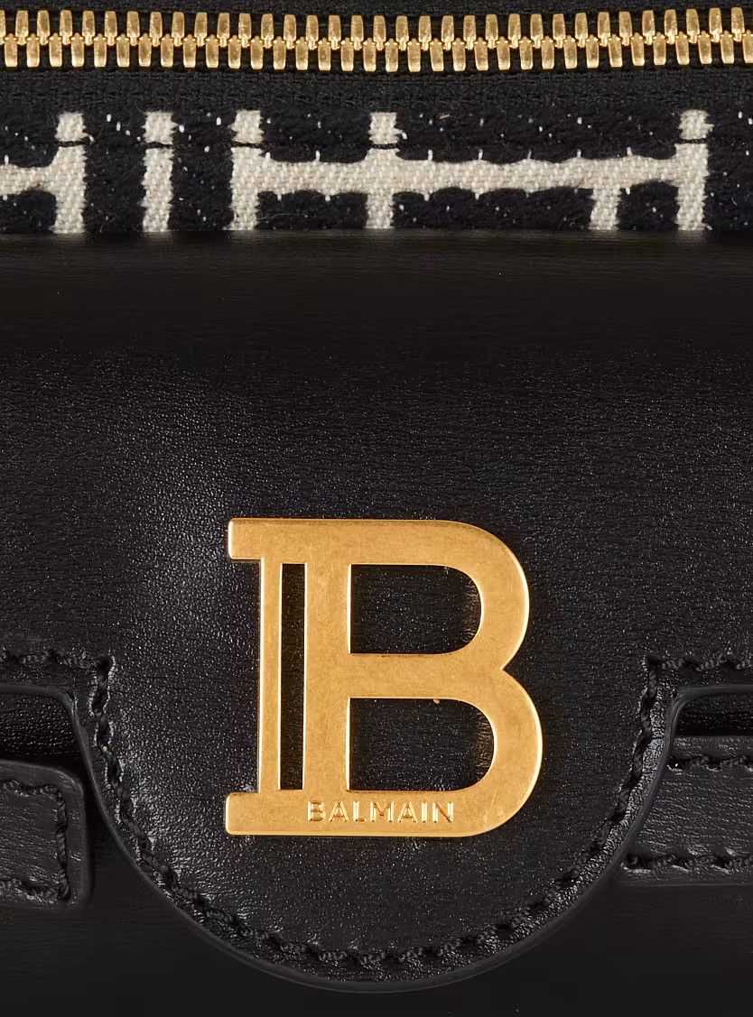 Balmain o1s1wg111225 Size:OS/B-Buzz Vanity Monogram Bag in Black Size ONE SIZE - 5 Thumbnail