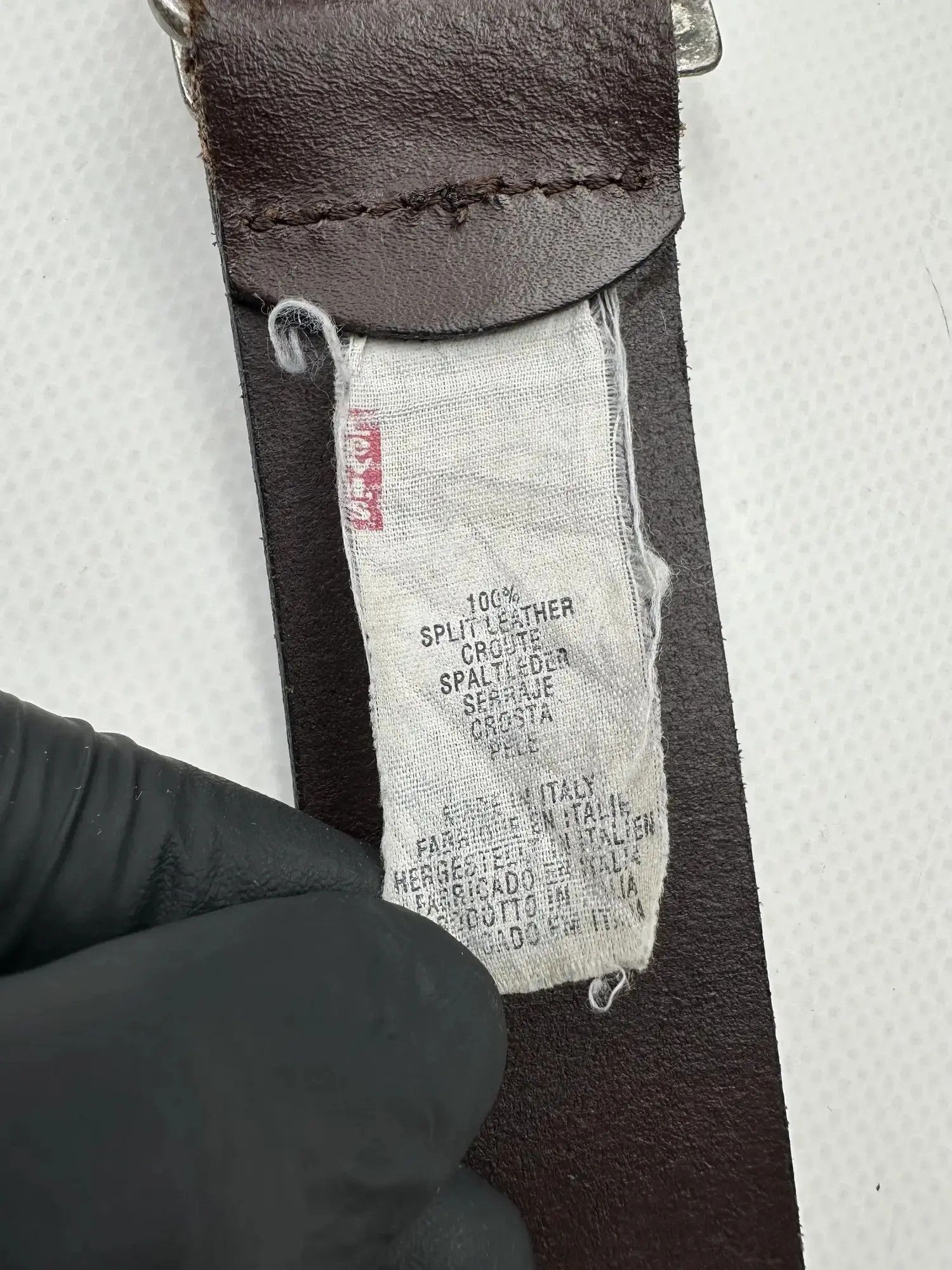 Levi's Levi’s Vintage Leather Belt (36) Size 34 - 4 Thumbnail