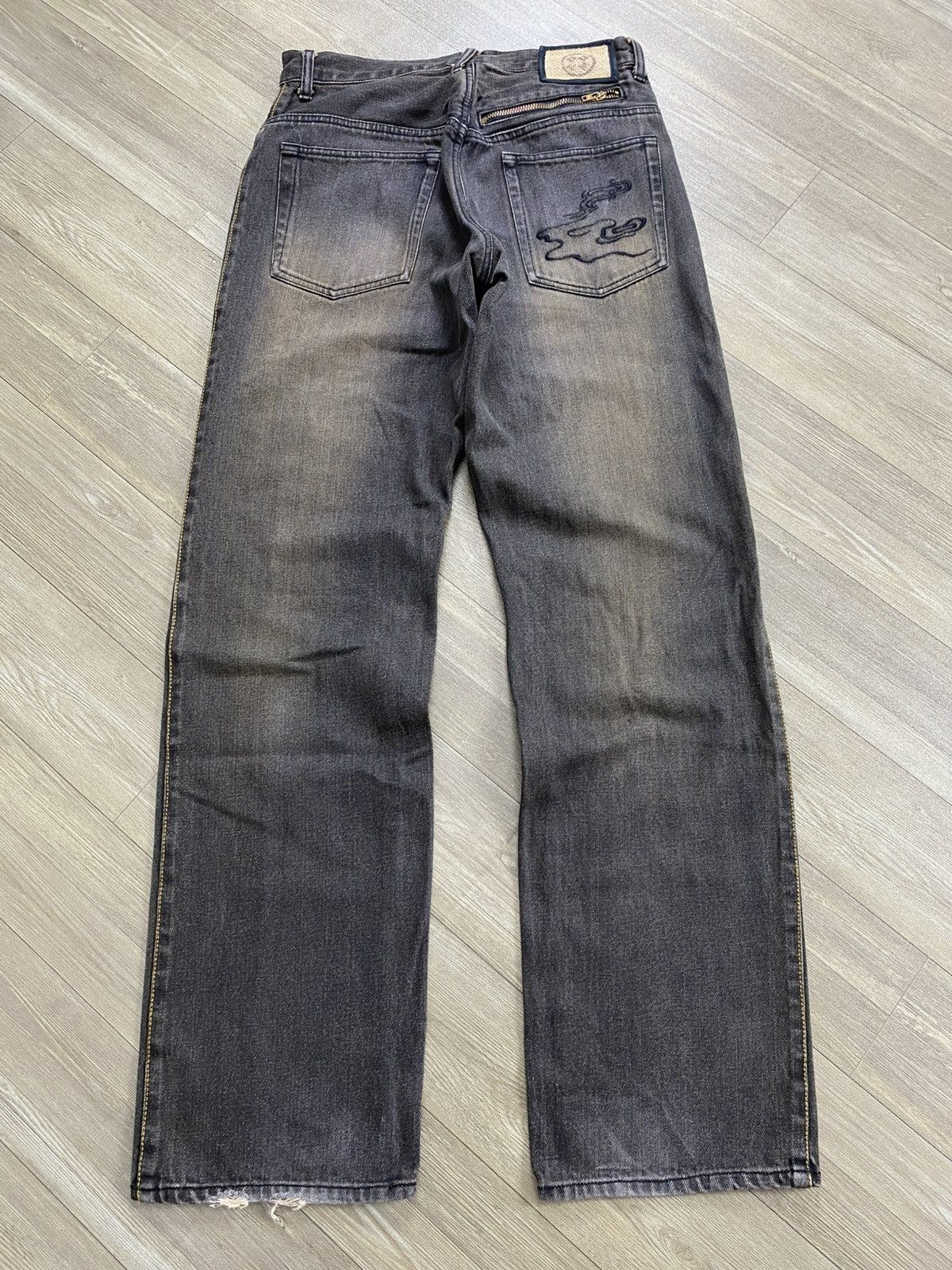 PPFM Vintage PPFM Sukajan Koi Fish Embroidery Samurai Style Jeans Size US 28 / EU 44 - 20 Thumbnail