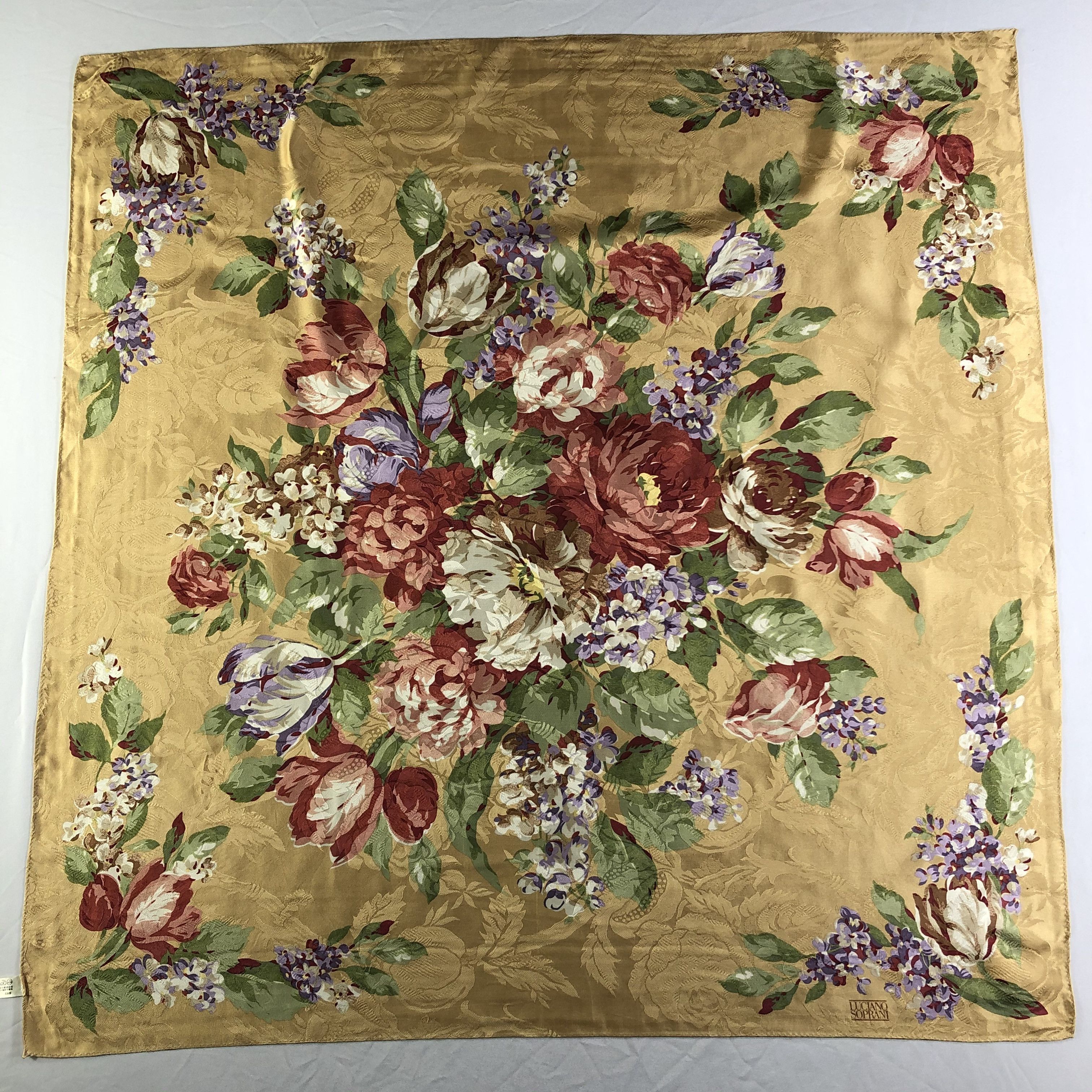 Vintage Vintage Luciano Soprani Silk Scarf Size ONE SIZE - 2 Thumbnail