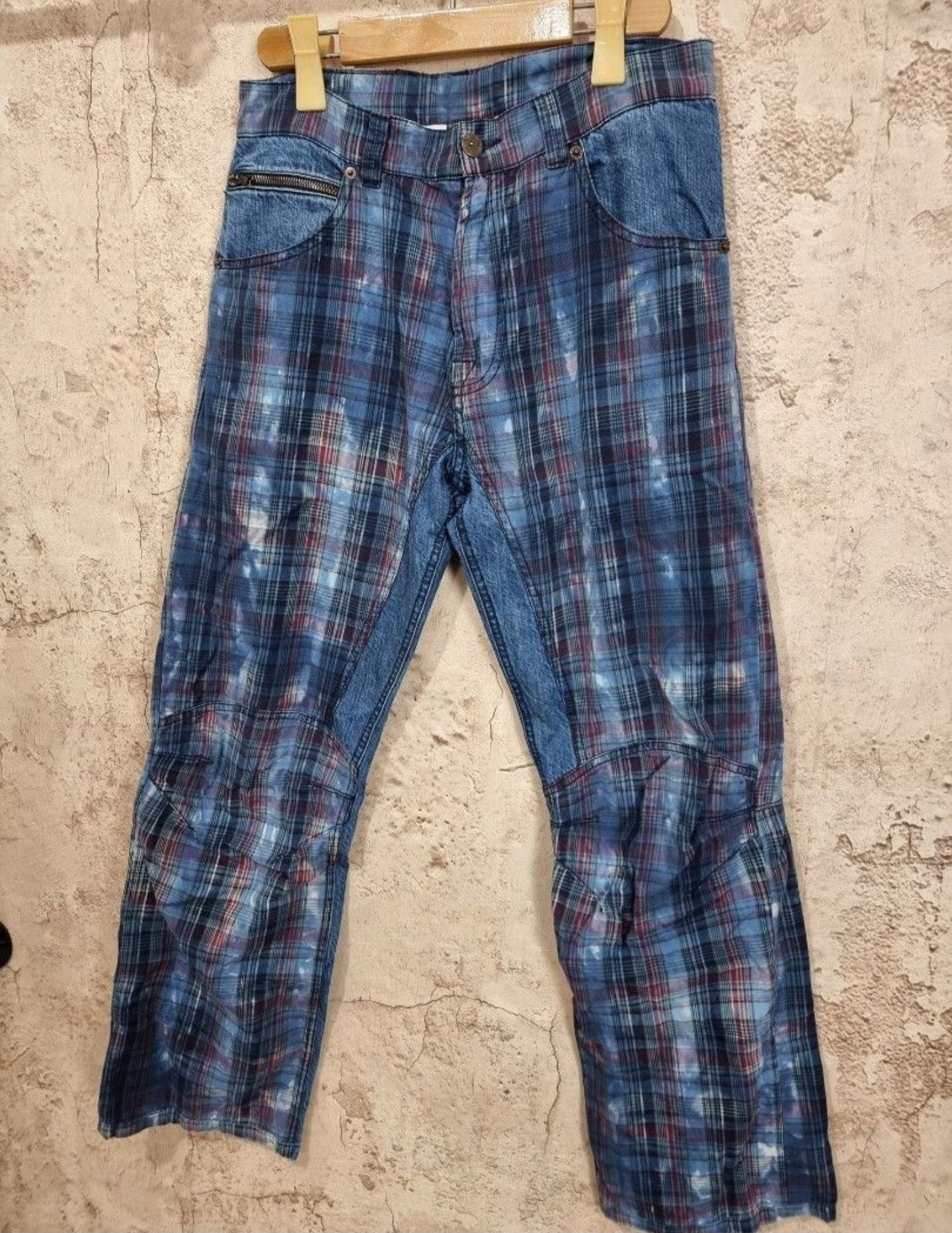 Kenzo Kenzo Homme Vintage checkered denim Pants Size US 30 / EU 46 - 3 Thumbnail