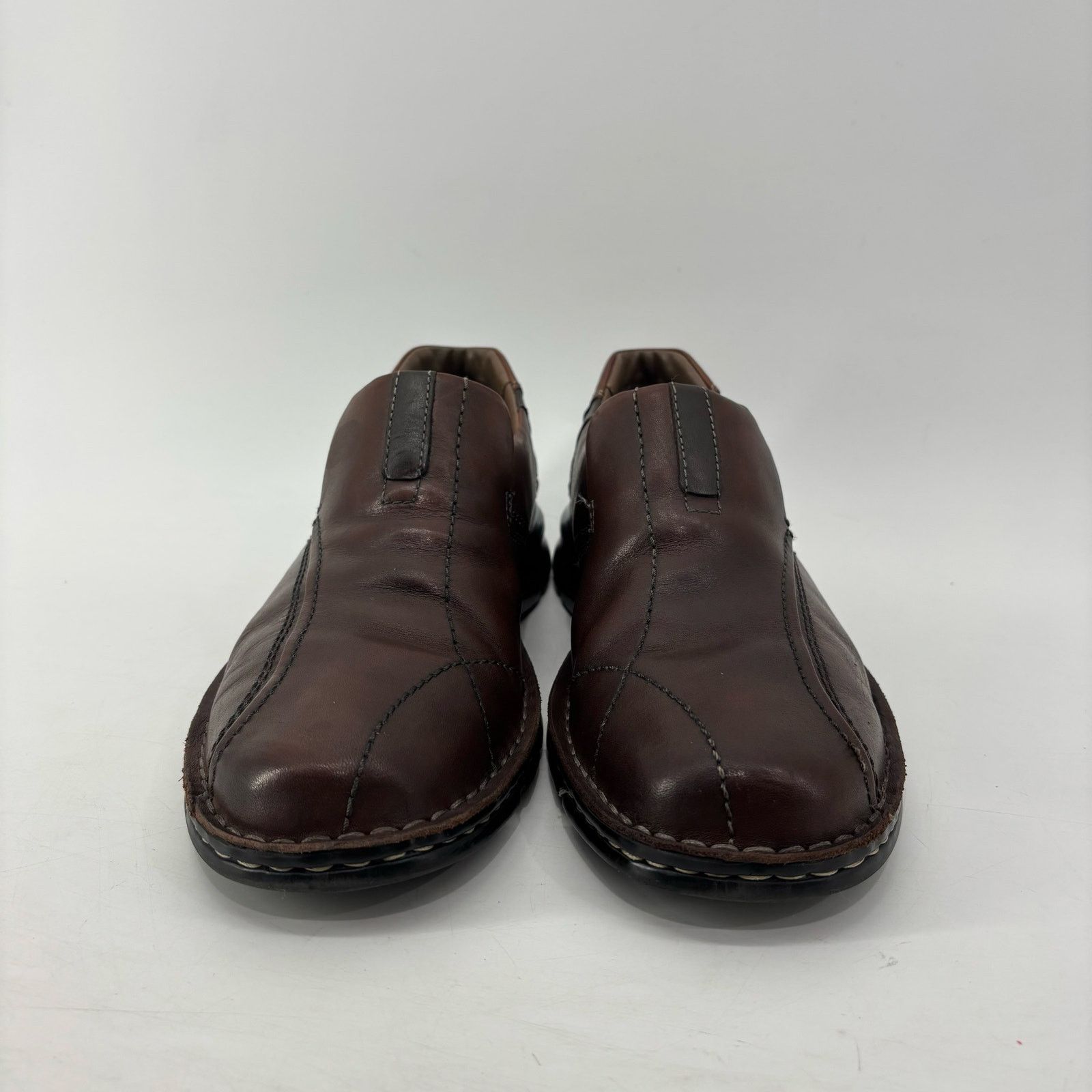 Clarks Clark’s Men’s Loafers Size 9 Leather Slip On Casual Brown Size US 9 / EU 42 - 3 Thumbnail