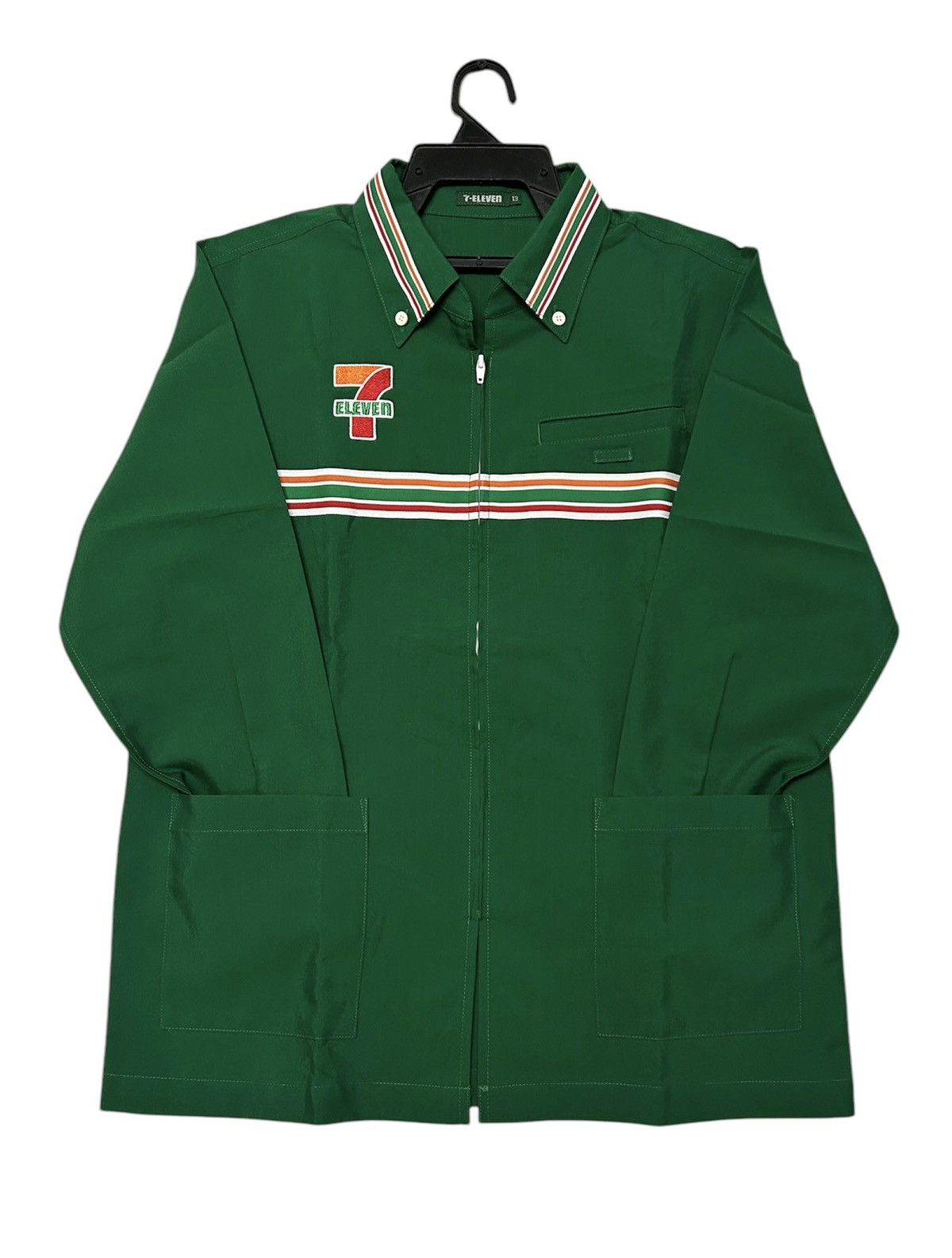 Uniform Wares × Vintage 🔥LAST DROP🔥 7 ELEVEN JAPAN STORE STAFF UNIFORM WORK JACKET Size L / US 10 / IT 46 - 3 Thumbnail