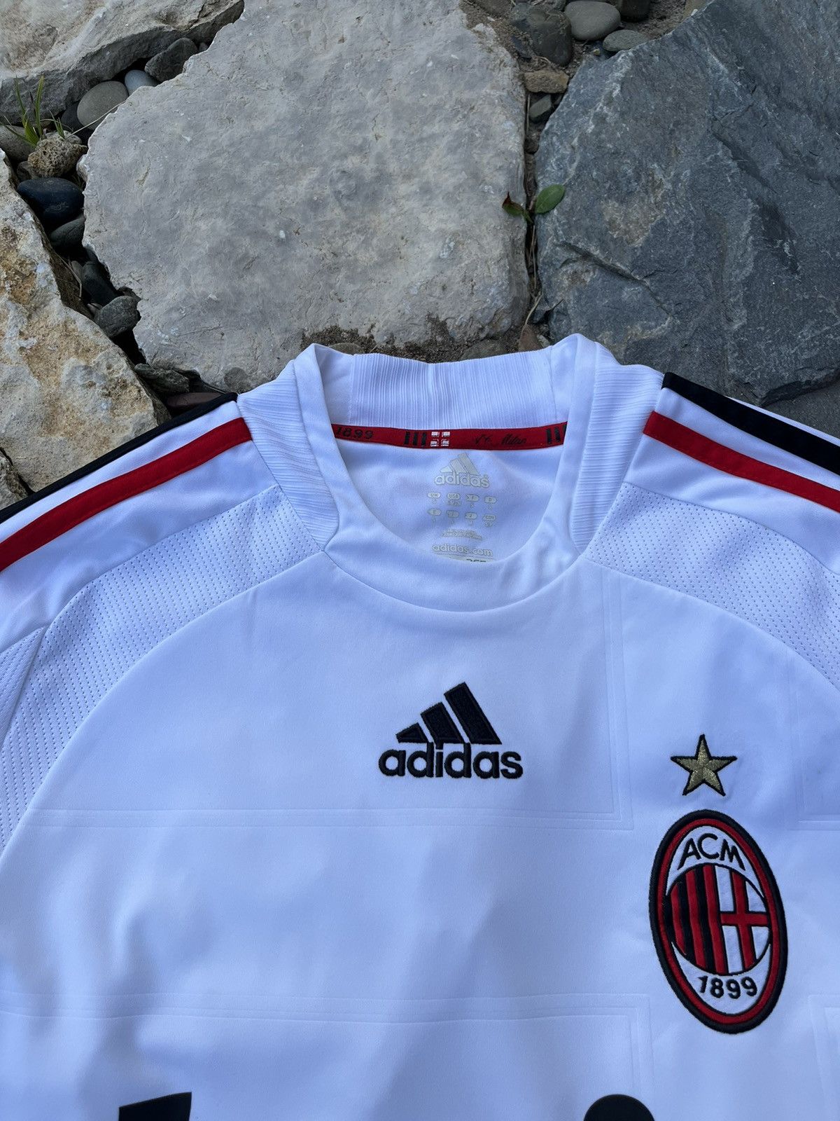 Adidas × Vintage Vintage Adidas AC Milan 2008-2009 soccer jersey y2k tee Size US S / EU 44-46 / 1 - 7 Thumbnail