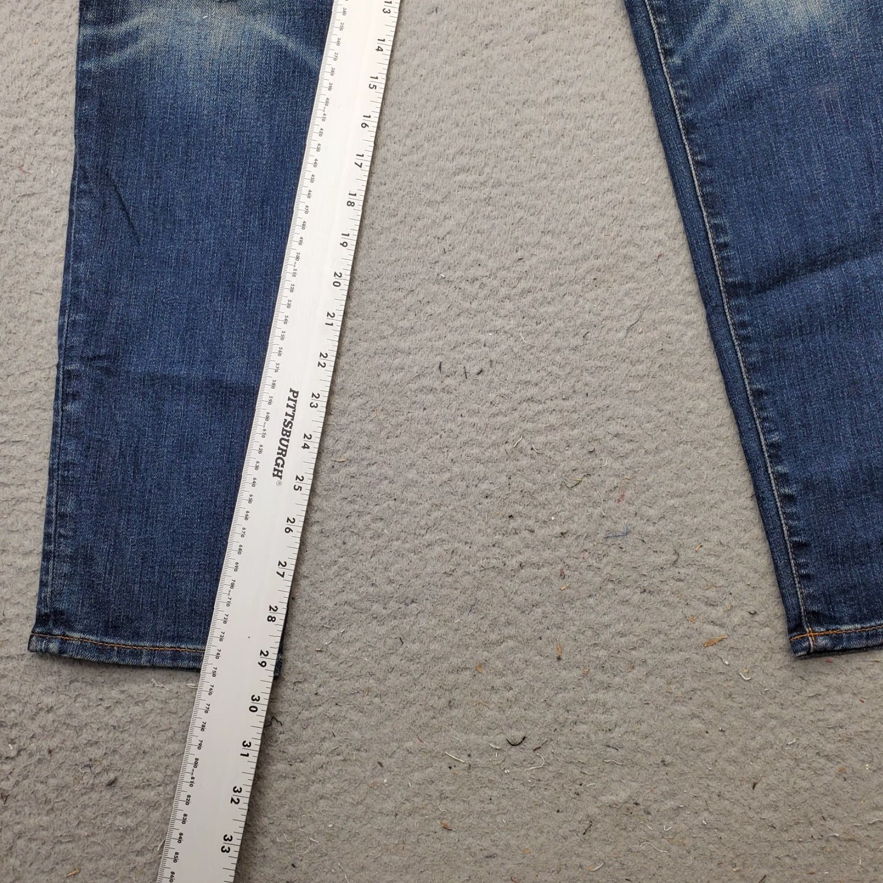 American Eagle Outfitters American Eagle Outfitters Jeans Mens 30 Blue Denim Ripped Whiskered 5-Pocket Design Skinny Jeans Size US 30 / EU 46 - 3 Thumbnail