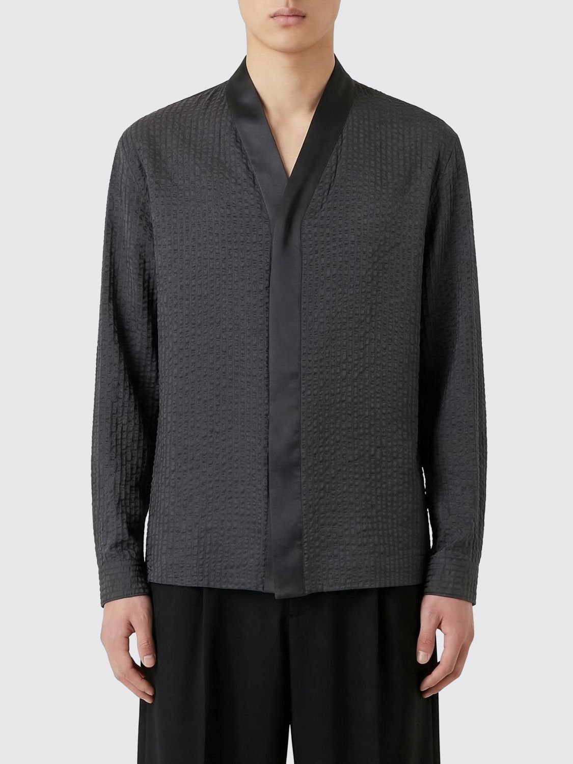 Giorgio Armani Giorgio Armani Shirt Men Black Size US S / EU 44-46 / 1 - 1 Thumbnail