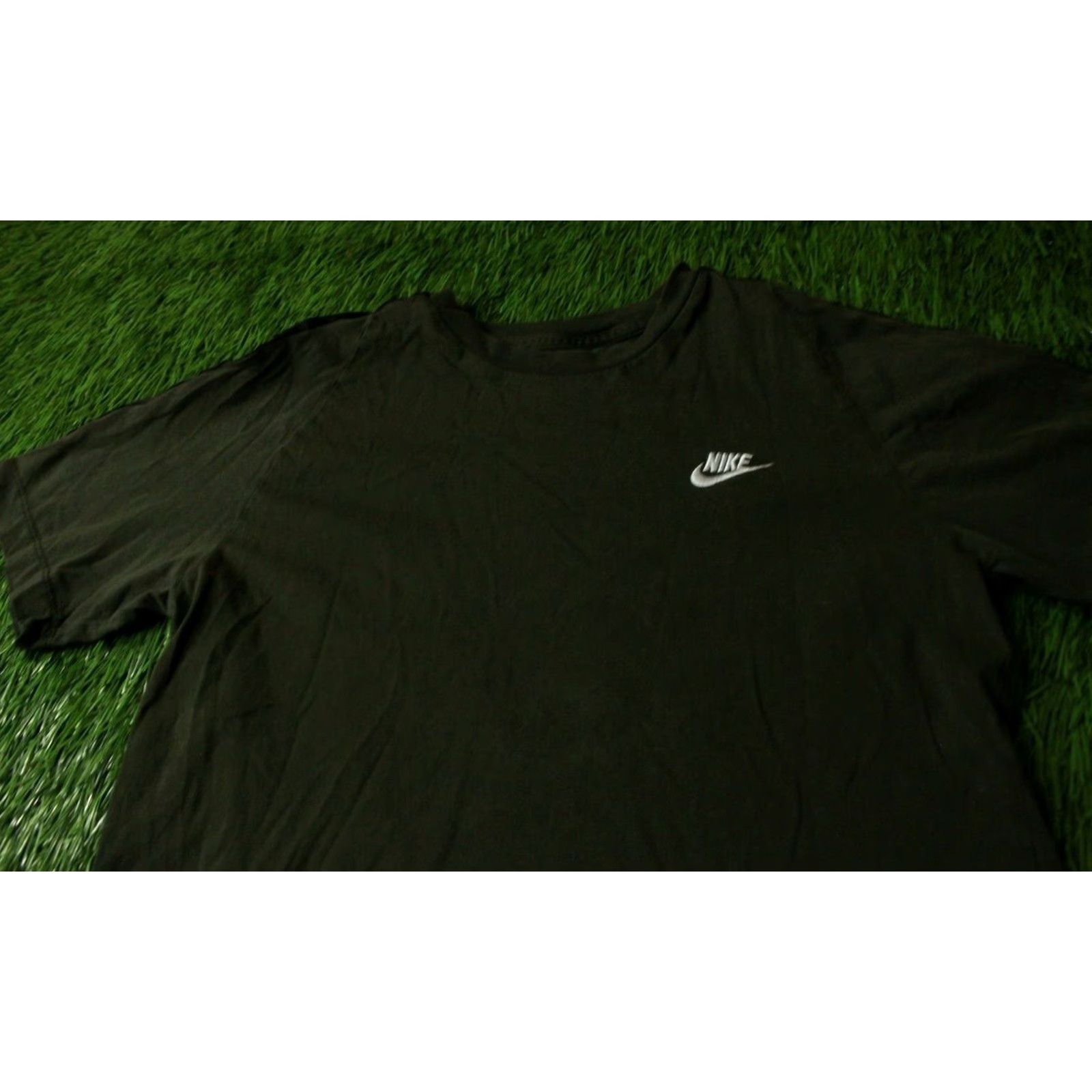 Nike NIKE HBR Swoosh Shirt Men Olive Black Short Sleeve Size M Size US M / EU 48-50 / 2 - 2 Thumbnail