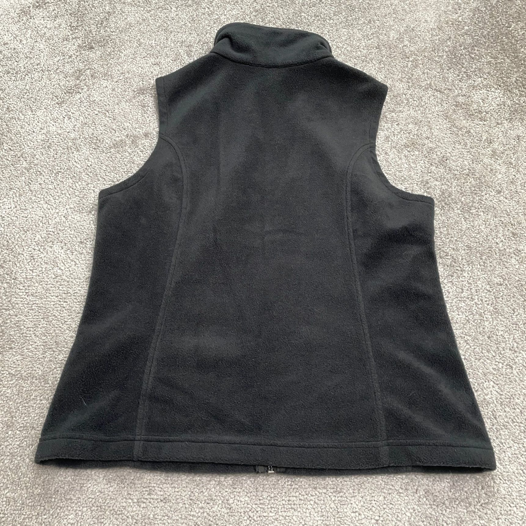 Vintage Columbia Vest Womens Medium Black Full Zip Fleece Pockets Benton Springs Outdoor Shirt? Size M / US 6-8 / IT 42-44 - 2 Thumbnail