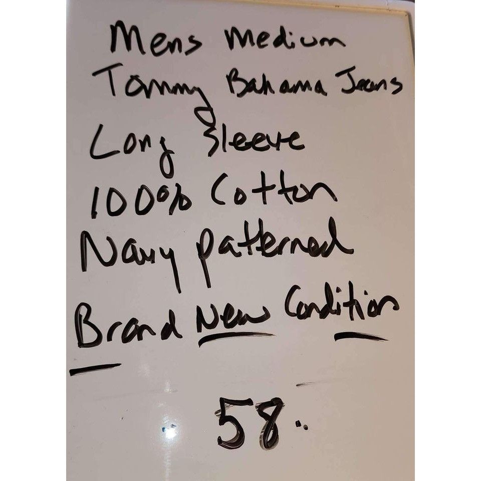 Tommy Bahama Tommy Bahama Navy Mens Medium Long Sleeve Button Down Textur Size US M / EU 48-50 / 2 - 10 Thumbnail