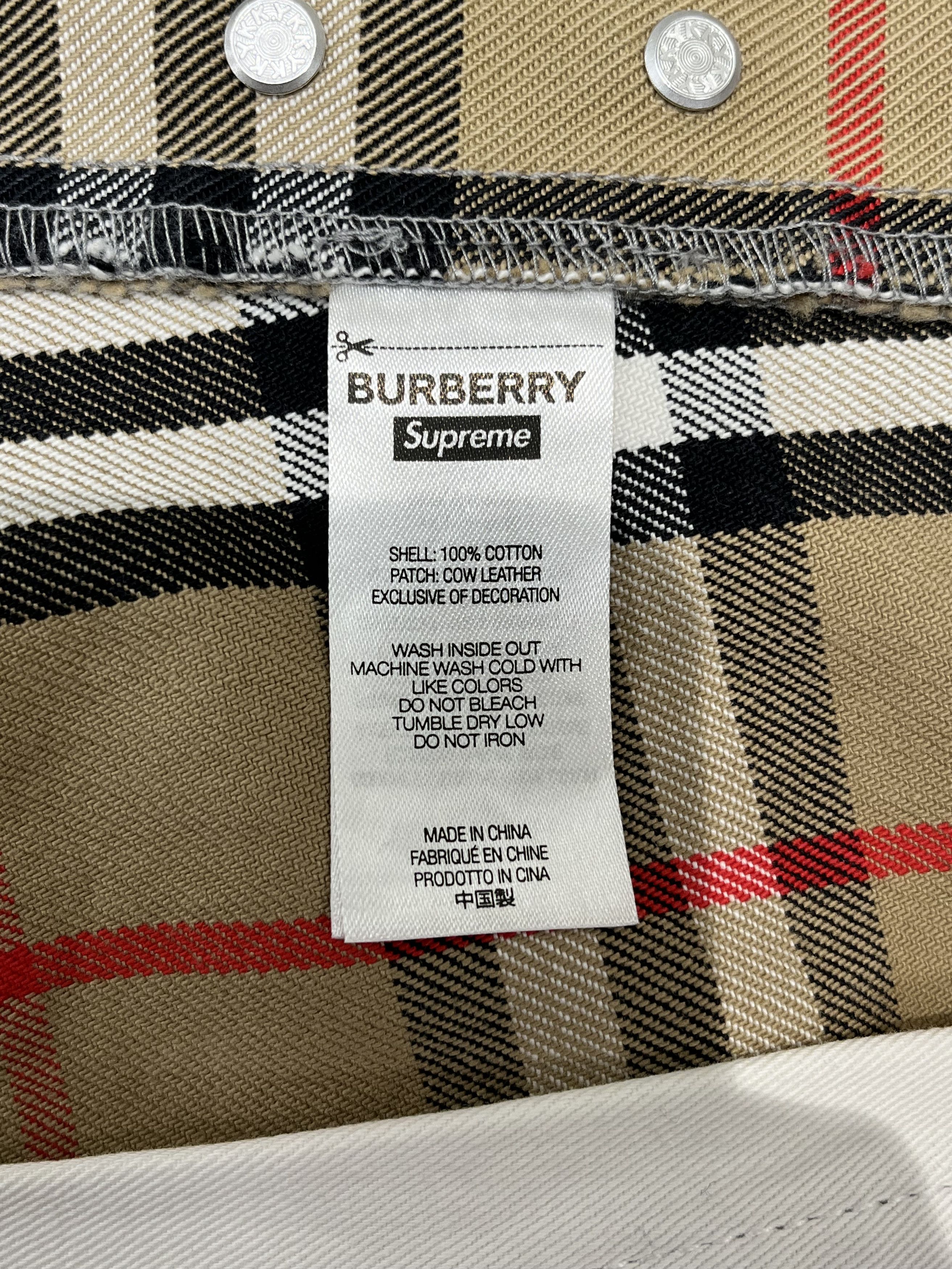 Burberry × Supreme Supreme x Burberry Regular Jean Beige Size US 34 / EU 50 - 11 Thumbnail