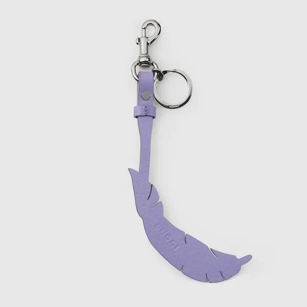 Gucci oc11z526 Size: OS / Leaf Keychain Charm in Purple Size ONE SIZE - 2 Thumbnail