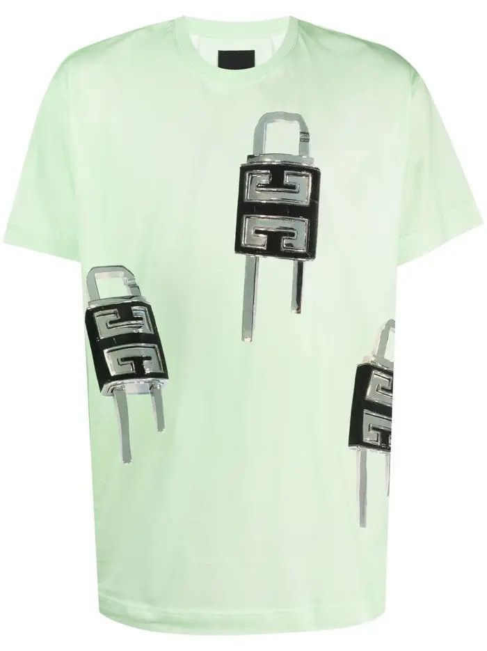 Givenchy o1mle0226 Oversized Fit T-Shirt in Bright Green Size US M / EU 48-50 / 2 - 1 Thumbnail