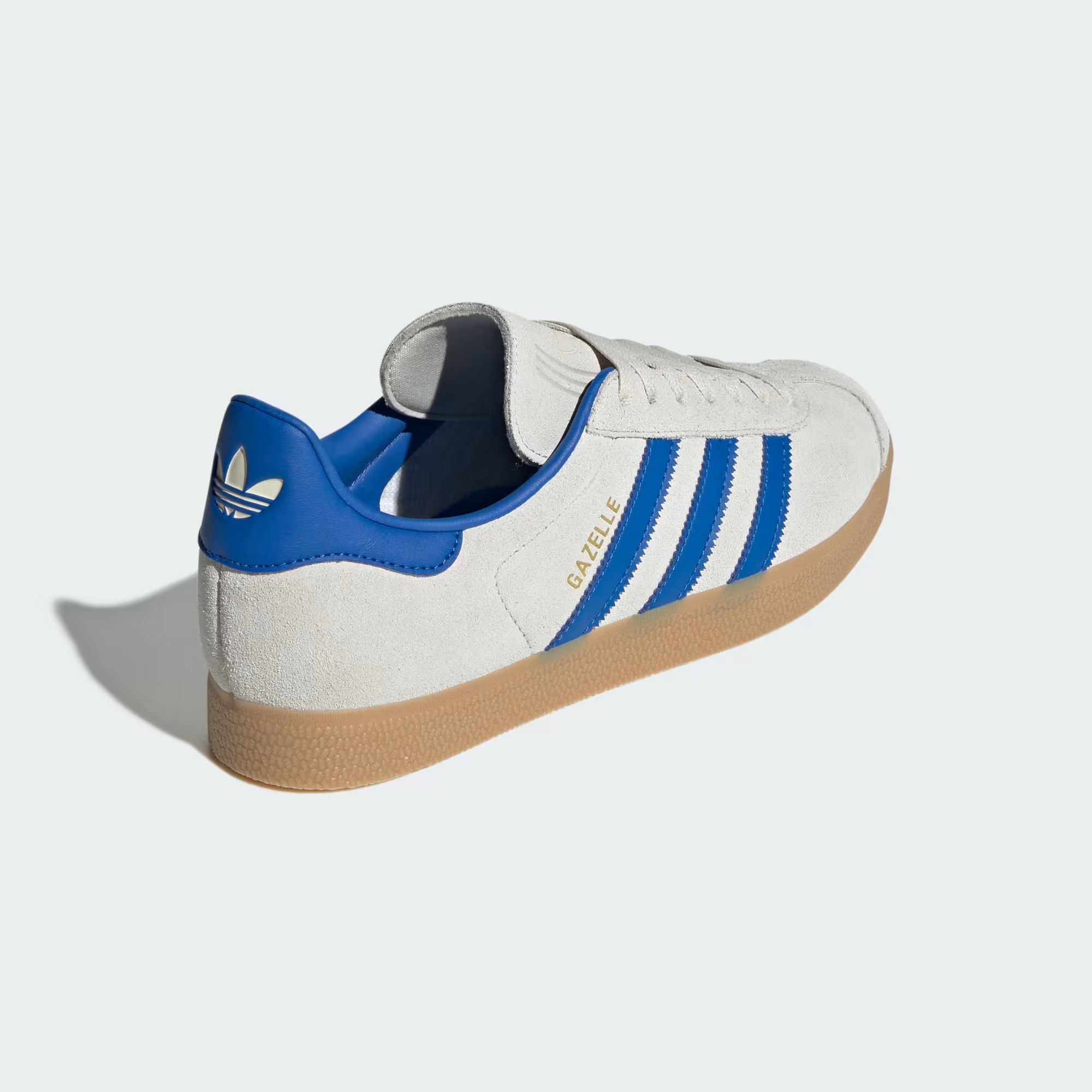 Adidas o1mle0426 Unisex Gazelle Low-Top Sneakers in Blue/Gray Size US 6.5 / EU 39-40 - 5 Thumbnail