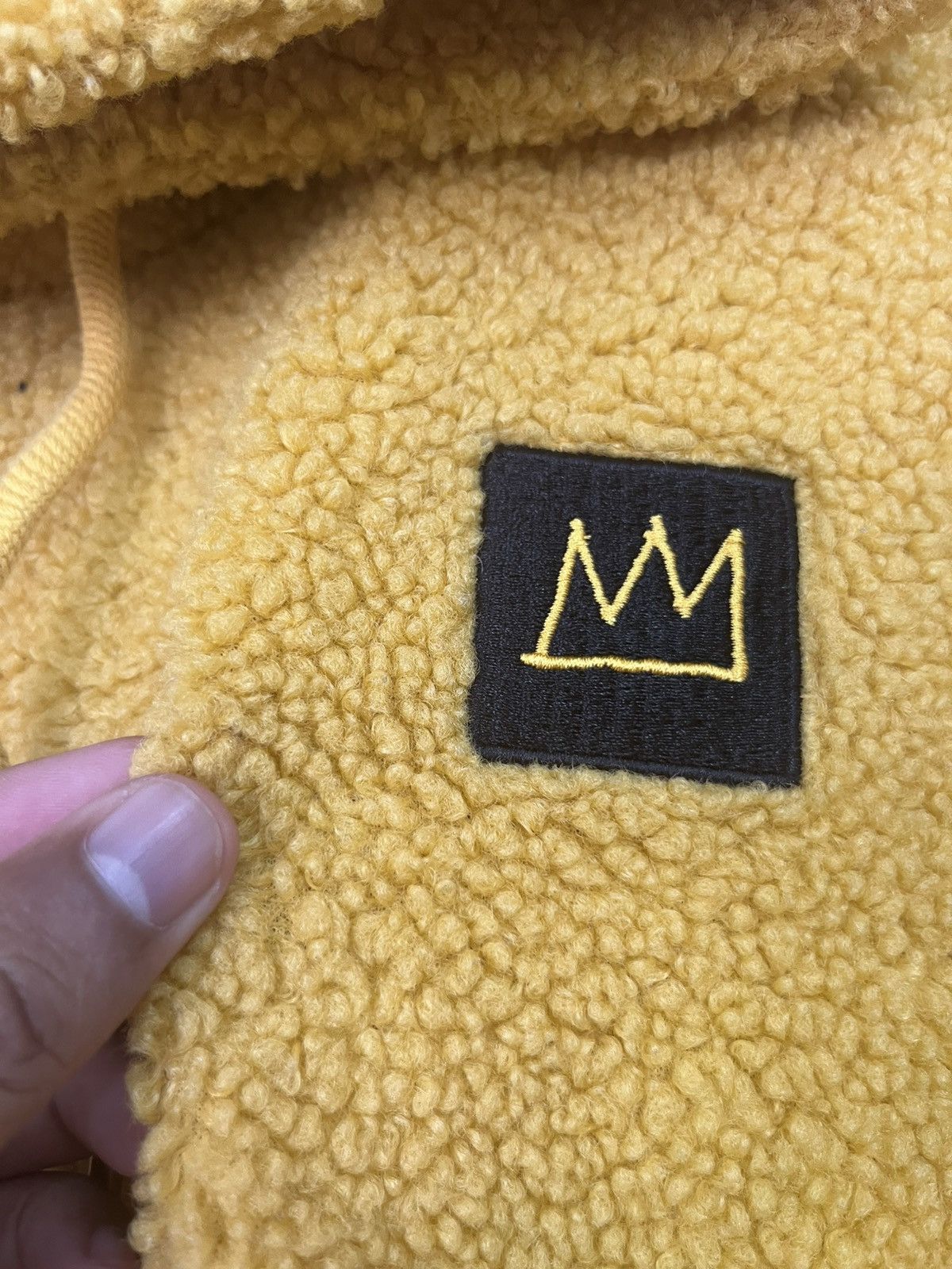 Jean-Michel Basquiat 💥VERY RARE JMB BASQUAIT X CLRIDE High Pile Deep Pile Hoodie Size US L / EU 52-54 / 3 - 10 Thumbnail