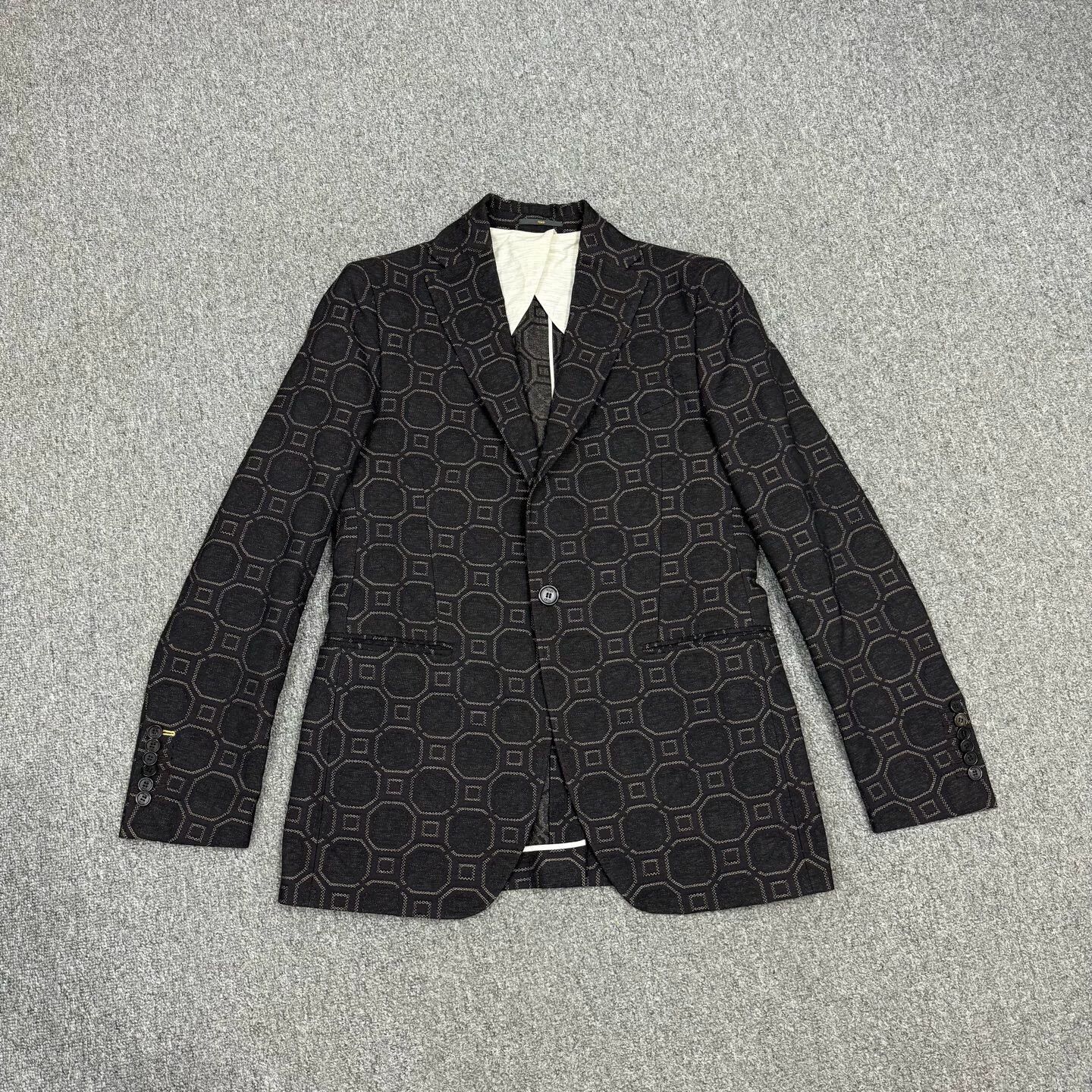 Fendi Fendi Wool All Over Print Blazer 48 IT Size 48S - 1 Thumbnail