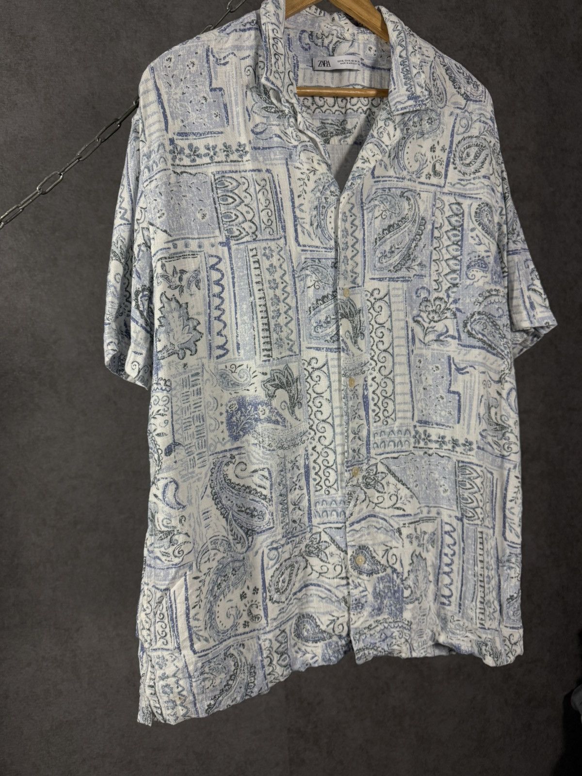 Zara Zara Man art crazy hawaiian designer shirt Size US XL / EU 56 / 4 - 3 Thumbnail