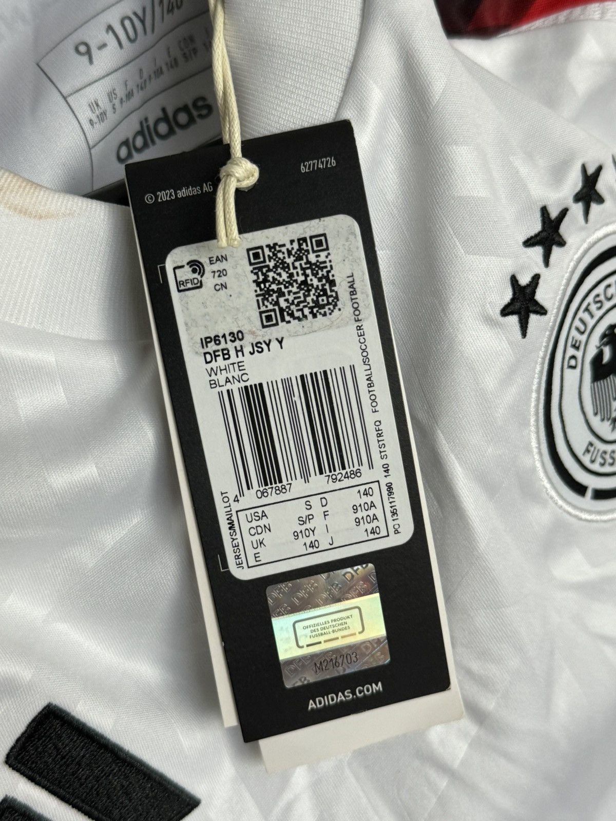 Adidas KIDS Germany 24/25 Home Football Jersey T-Shirt Size US XS / EU 42 / 0 - 13 Thumbnail