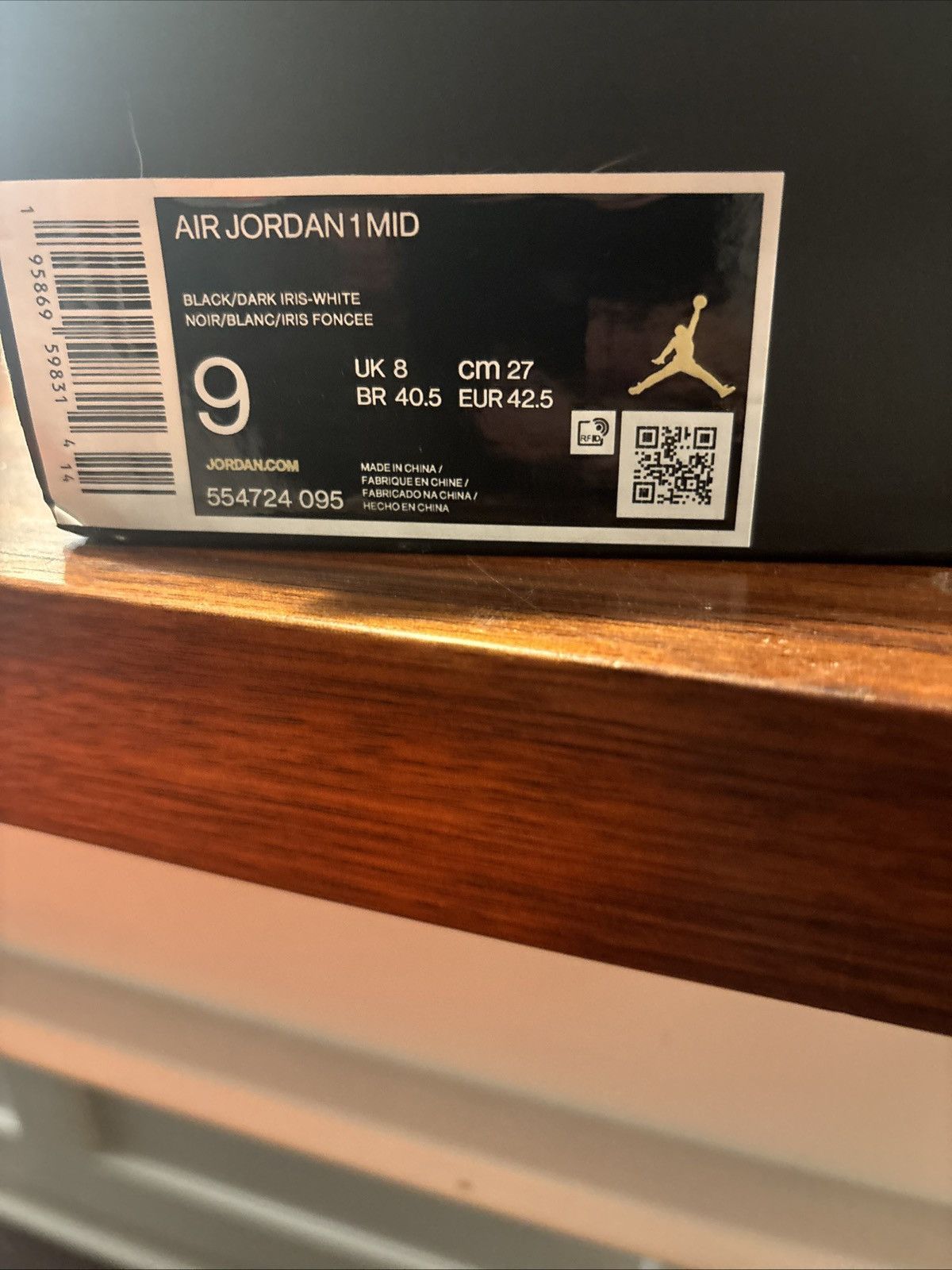 Jordan Brand Jordan 1 mid Dark iris Size US 9 / EU 42 - 5 Thumbnail
