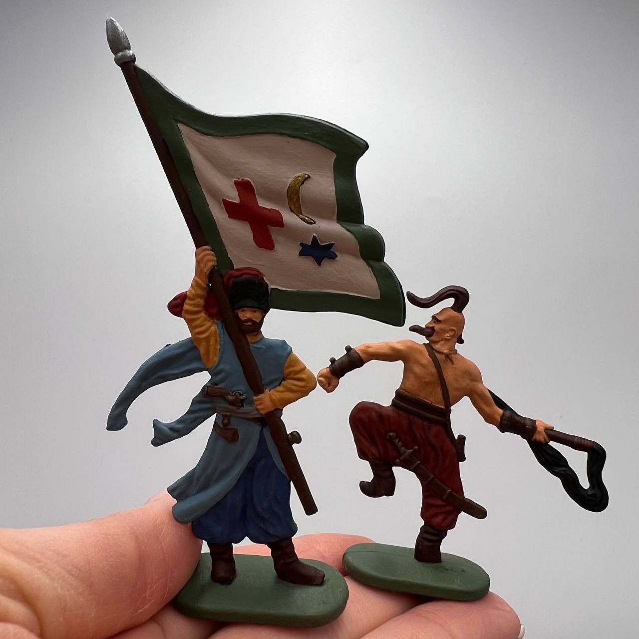 Vintage 1980 Vintage Toy Plastic Set 8 Soldiers Cossacks Figures Size ONE SIZE - 4 Thumbnail