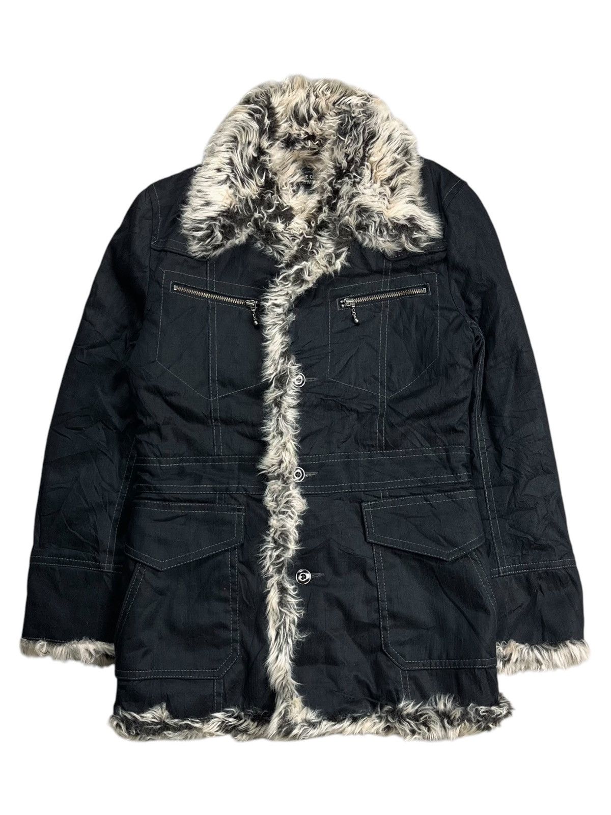 If Six Was Nine 2000s Nicole Club - Vkei Style Fur Liner Jacket Size US M / EU 48-50 / 2 - 2 Thumbnail