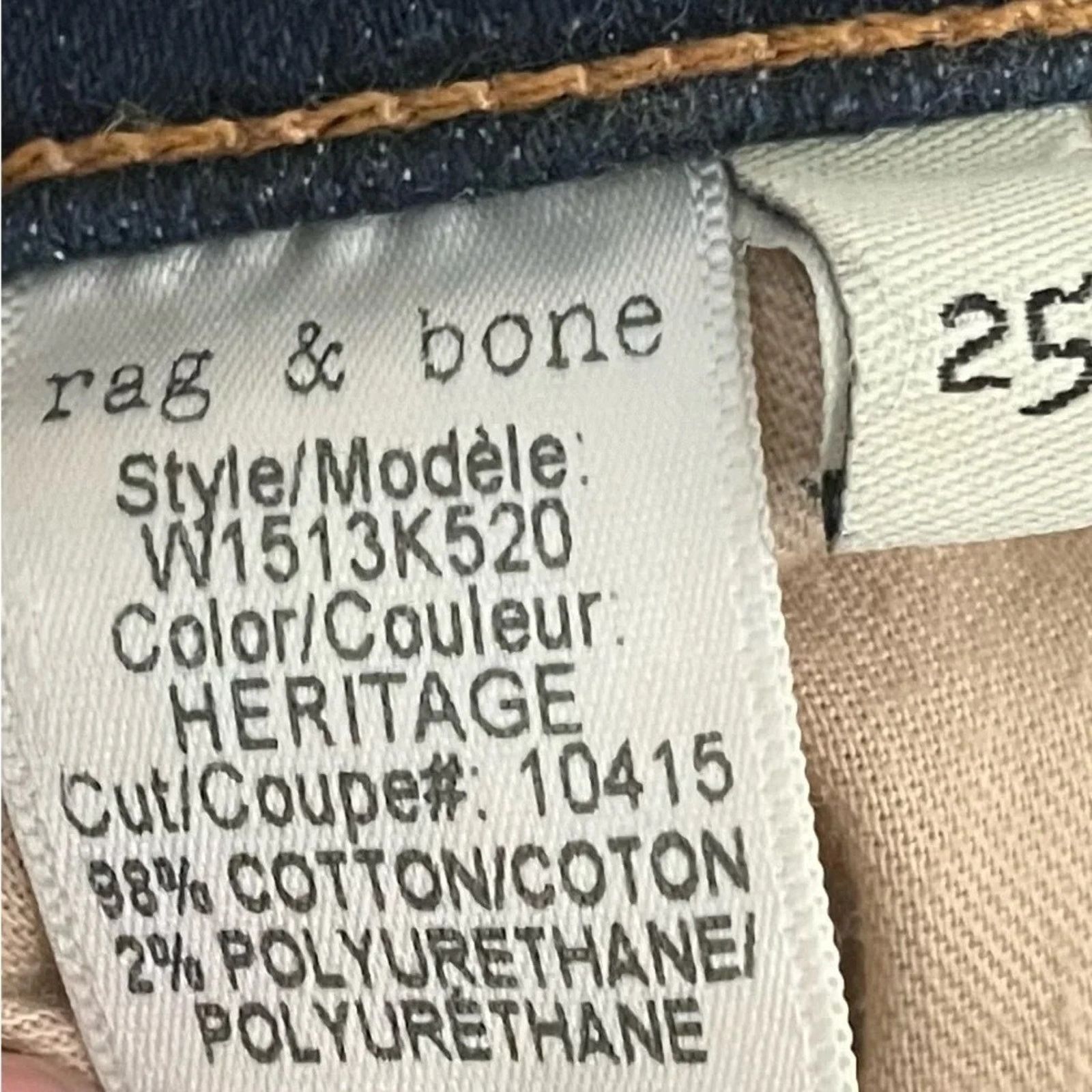 Rag & Bone Rag & Bone Nina High Rise Skinny Jeans, size 25 Size 25" / US 0 / IT 36 - 5 Thumbnail