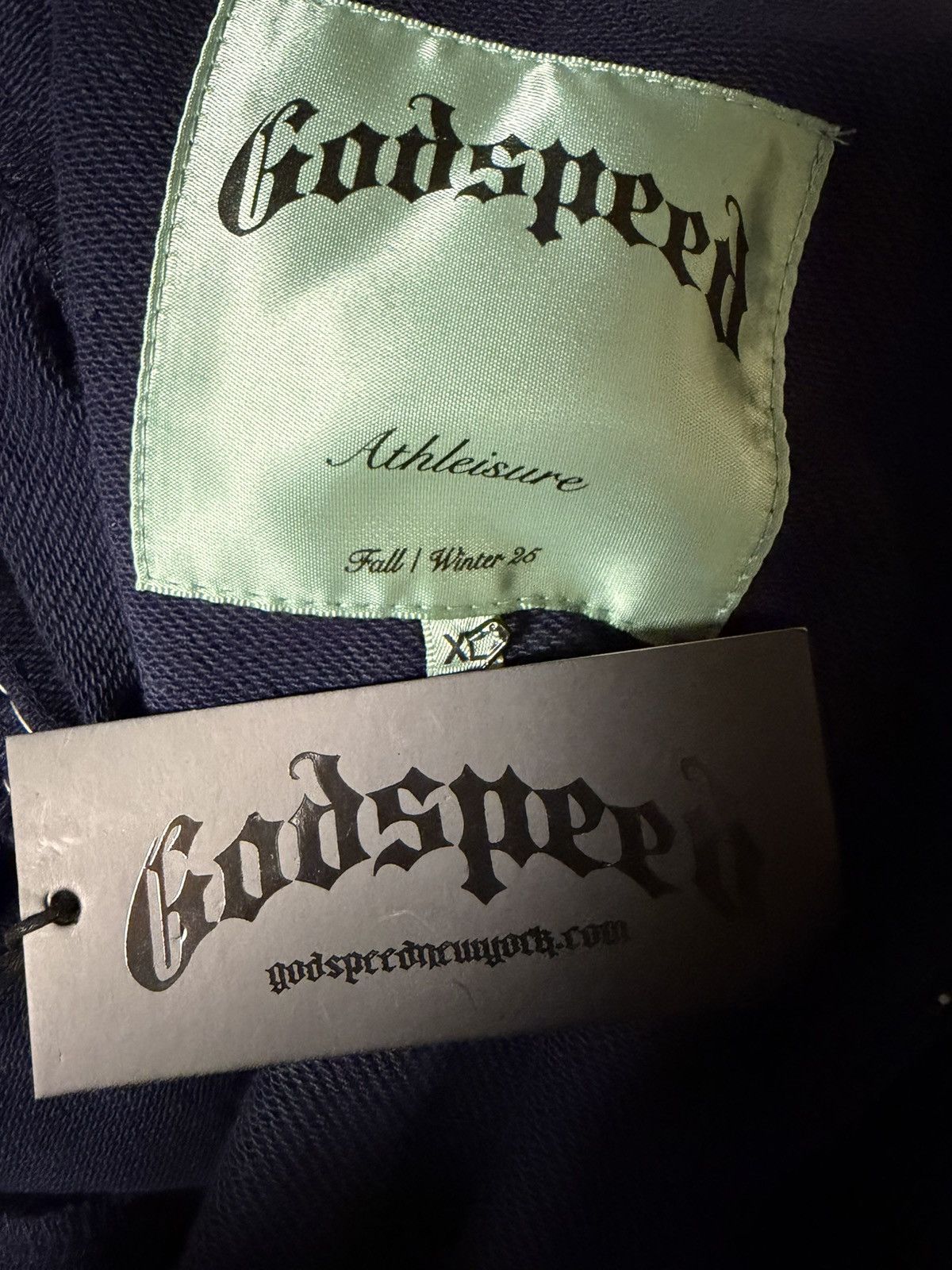 Godspeed Godspeed Navy Blue Sweatsuit Hoodie & Sweatpants Set XL Size US XL / EU 56 / 4 - 8 Thumbnail