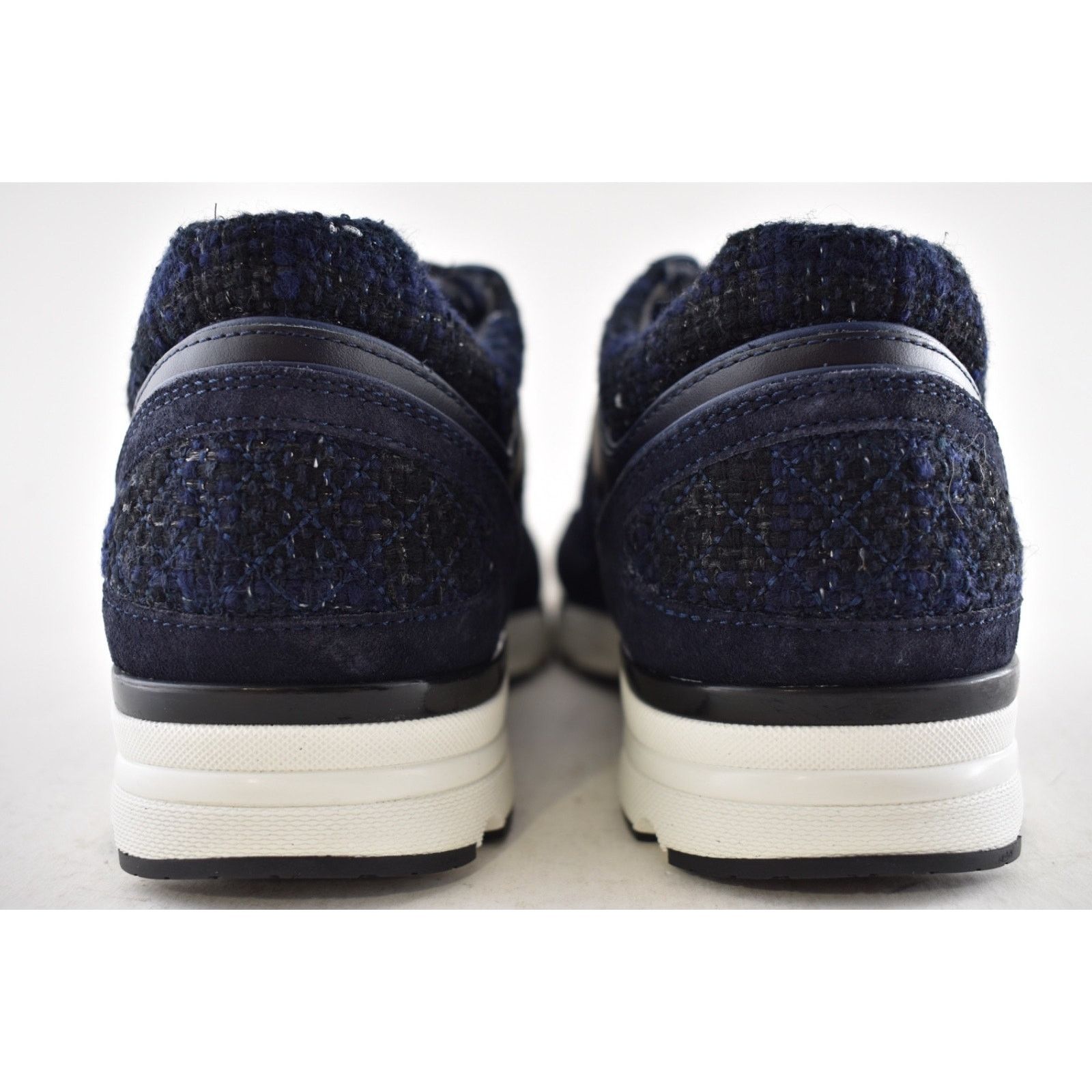Chanel Chanel 24A Blue Black Tweed Suede CC Logo Trainer Sneaker 42 Size US 12 / IT 42 - 12 Thumbnail