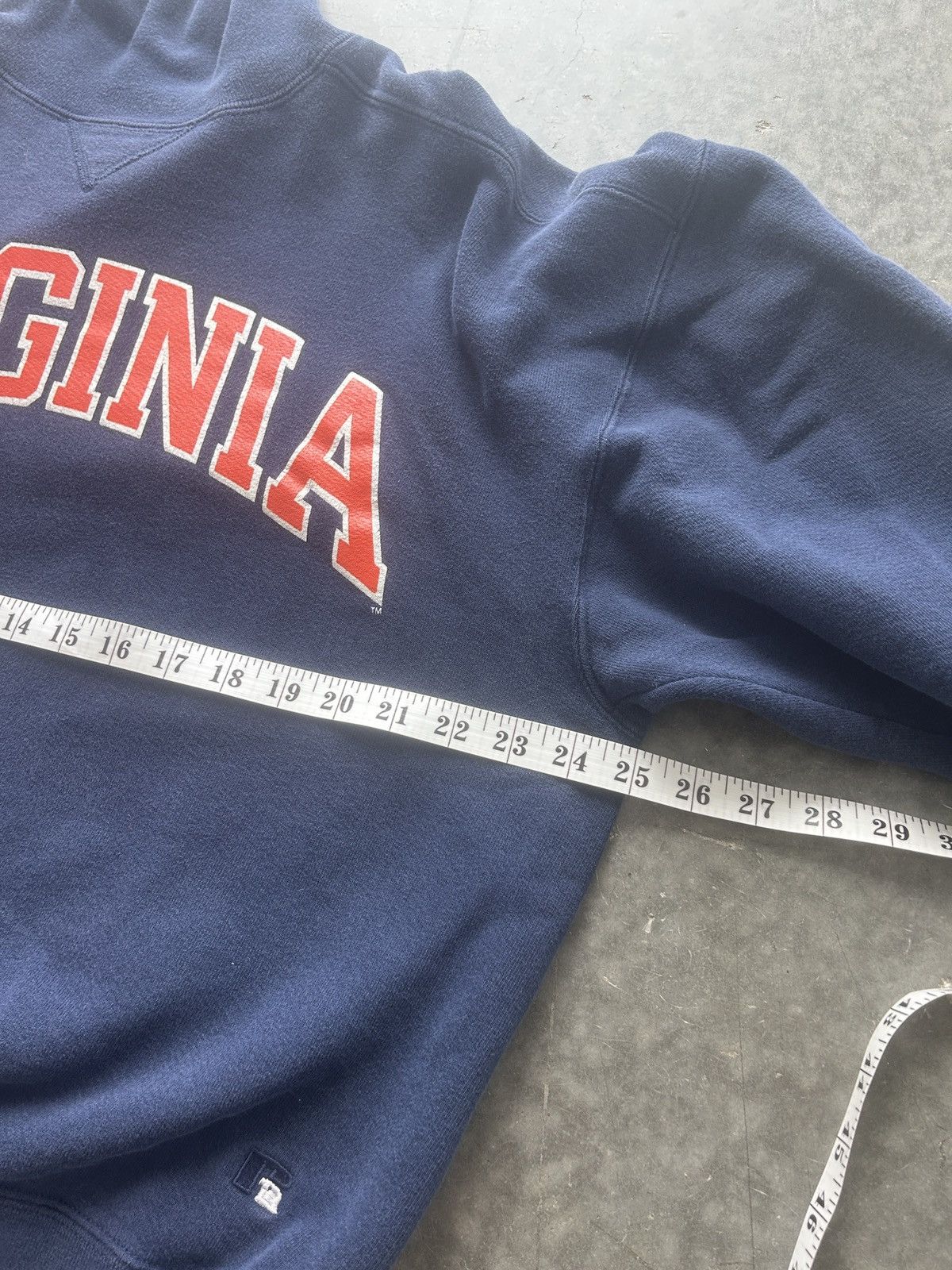 Russell Athletic × Vintage Vintage 90s Russell Virginia Sweatshirt Turtleneck Boxy Size US L / EU 52-54 / 3 - 8 Thumbnail