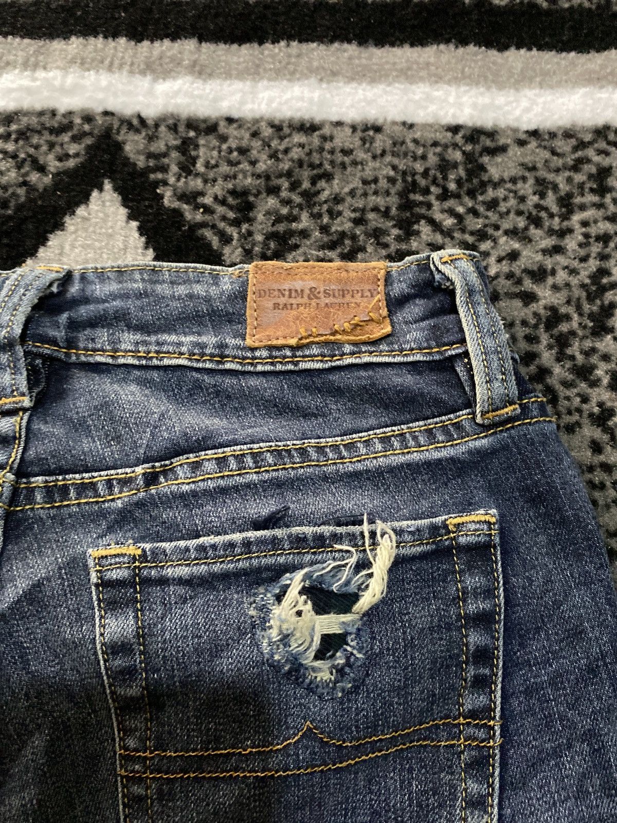Y/Project Ralph Lauren Denim & Supply Kurt Cobain Grunge Patchwork Size 25" / US 0 / IT 36 - 8 Thumbnail
