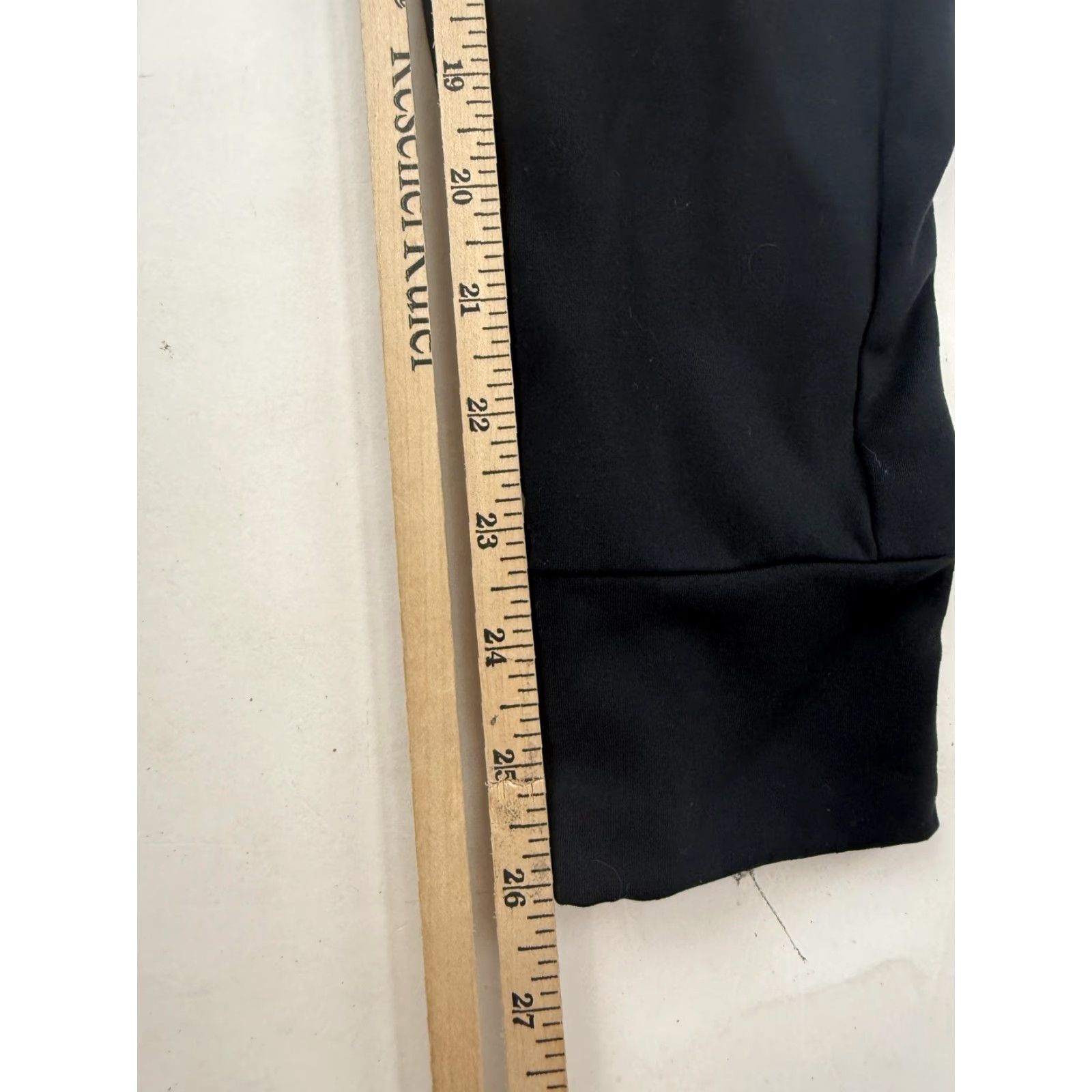 Vintage Yogalicious Pants Womens Small Black Illusion Jogger Fleece Lined Yoga Gym Size 28" / US 6 / IT 42 - 6 Thumbnail