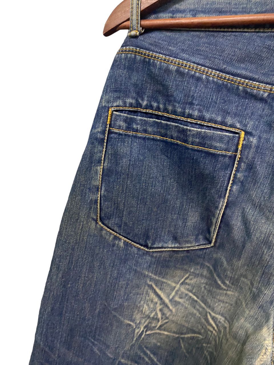 BAL 💥BEST OFFER💥VINTAGE BAL DENIM BUDDY DISTRESSED DENIM Size US 32 / EU 48 - 2 Thumbnail