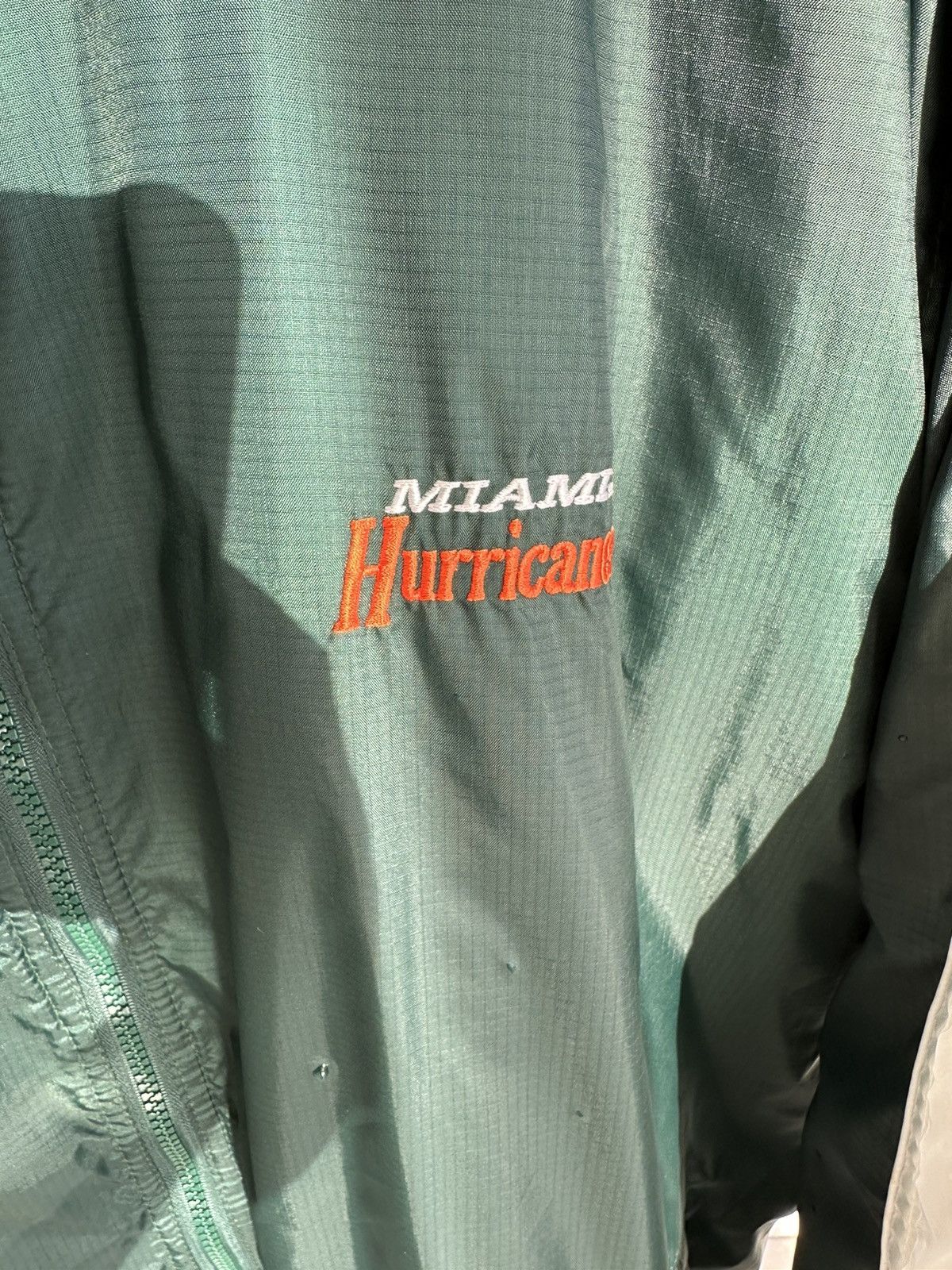 NCAA × Vintage Vintage 90s Miami Hurricanes Jacket Size US XL / EU 56 / 4 - 3 Thumbnail