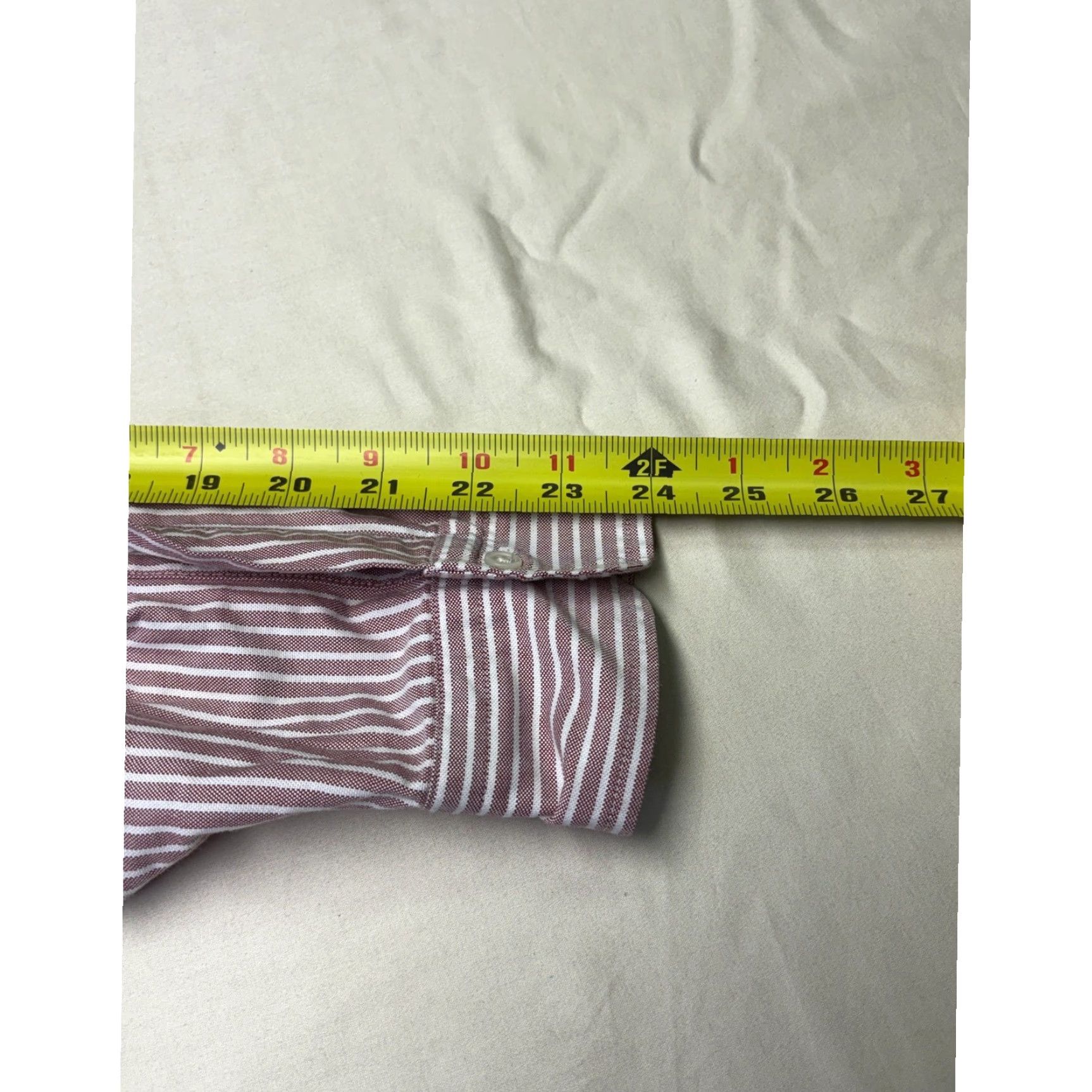 Brooks Brothers VINTAGE Brooks Brothers Makers Madison Shirt Mens 17.5-34 Red White Cotton USA Dress Shirt Striped Madison Button-Down Long Sleeve Size US XXL / EU 58 / 5 - 8 Thumbnail
