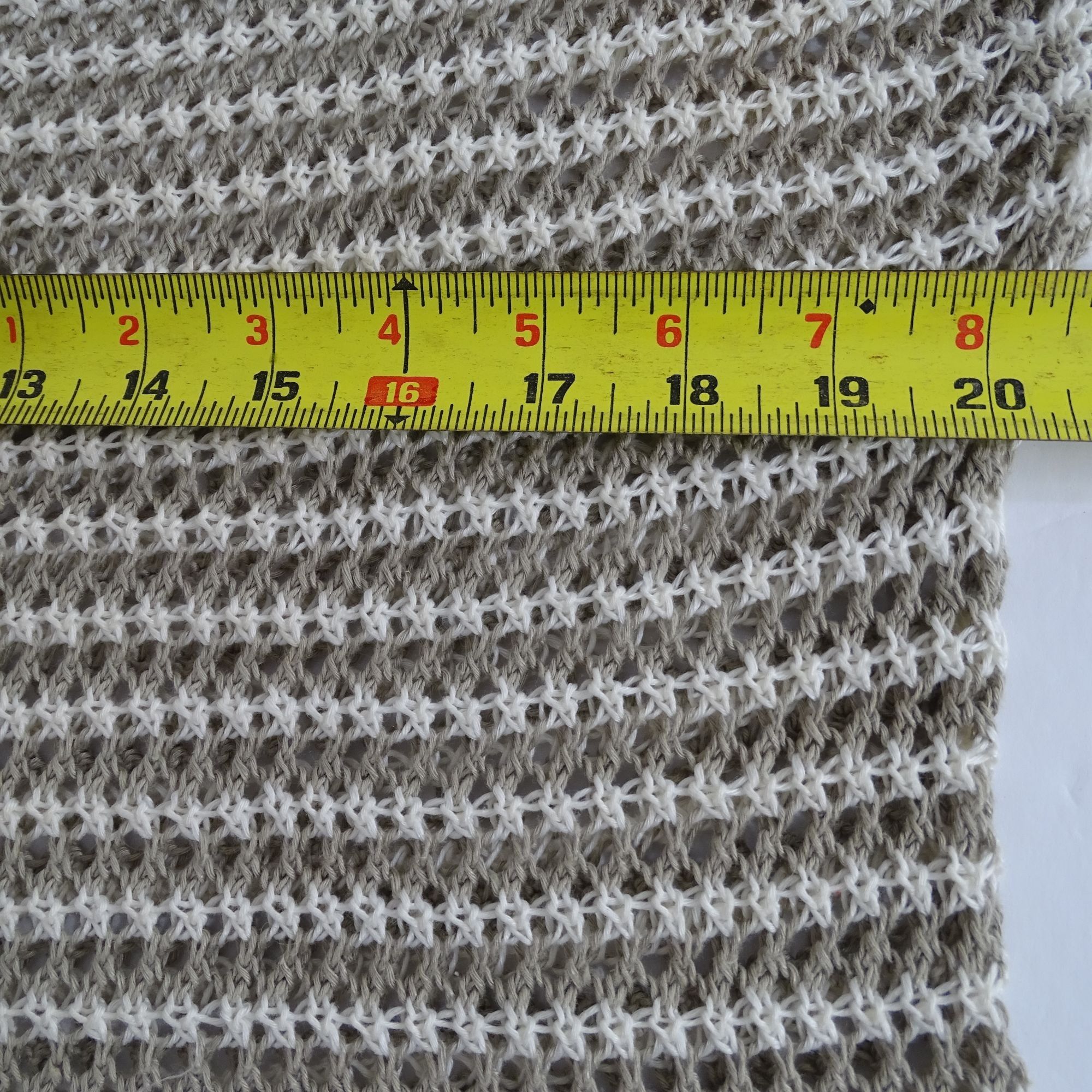 Other 360 Sweater Beige Stripe Open Knit Pullover Tunic Top Size S Size S / US 4 / IT 40 - 7 Thumbnail