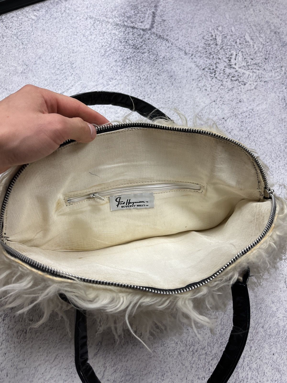 Japanese Brand Vintage Japanese Style Faux Fur Fred Hayman Shoulder Bag Y2k Size ONE SIZE - 10 Thumbnail