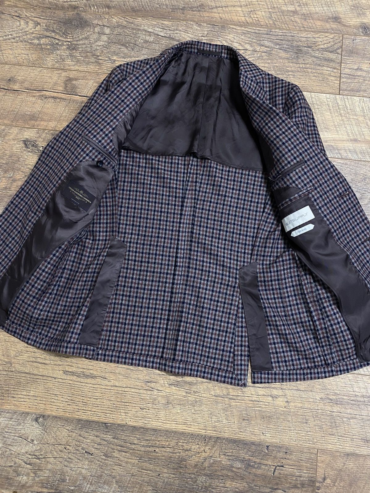 Suitsupply Suitsupply x Vitale Barberis Canonico Wool Check Blazer 48 Size 38R - 6 Thumbnail